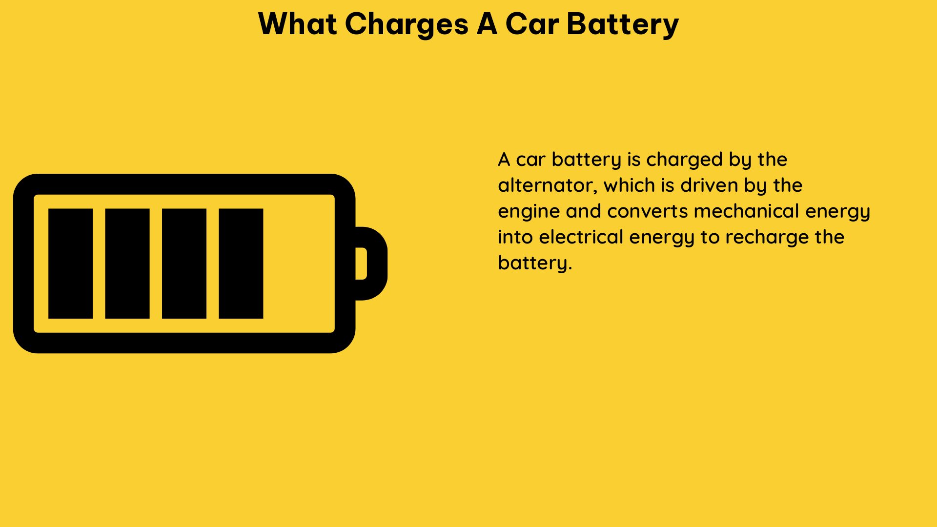 what charges a car battery