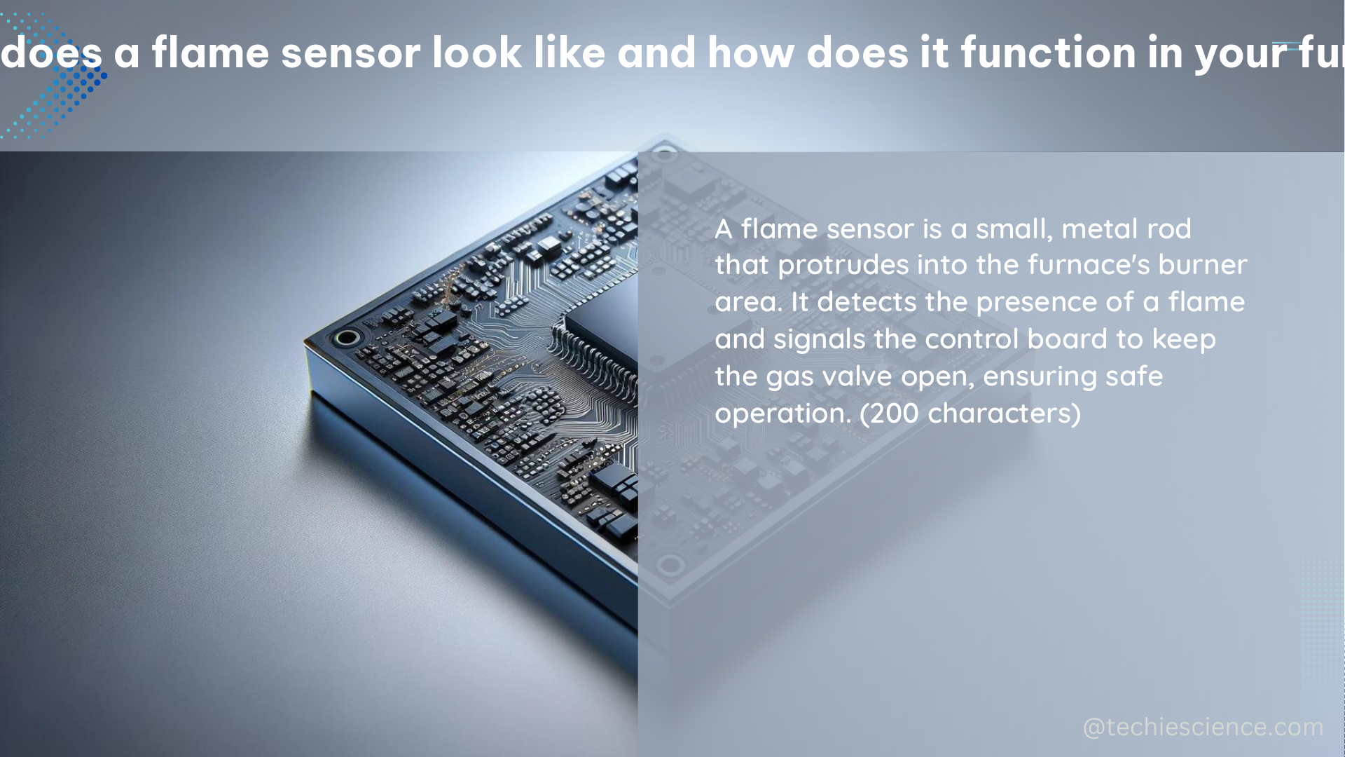 what does a flame sensor look like and how does it function in your furnace