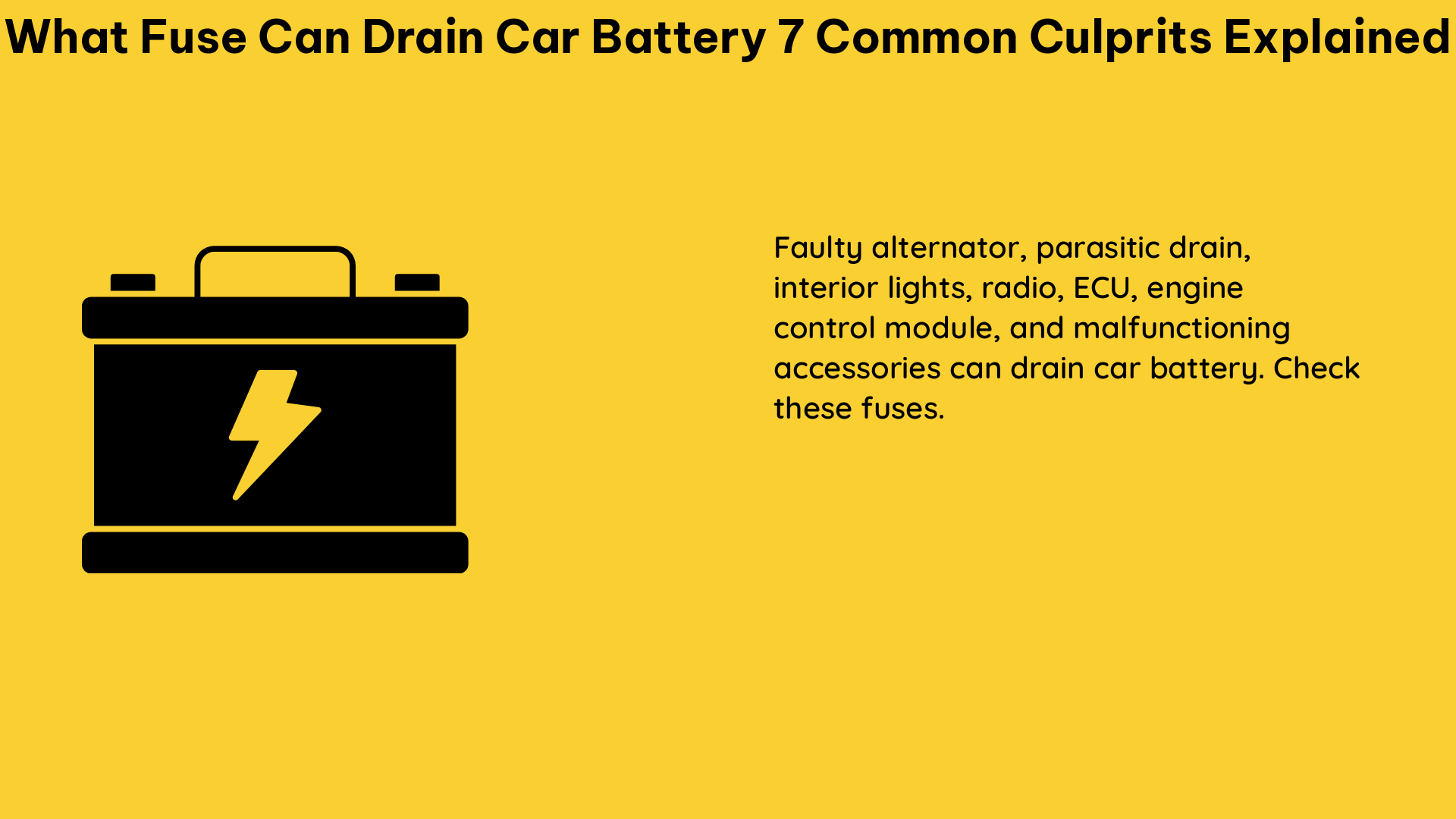 what fuse can drain car battery 7 common culprits