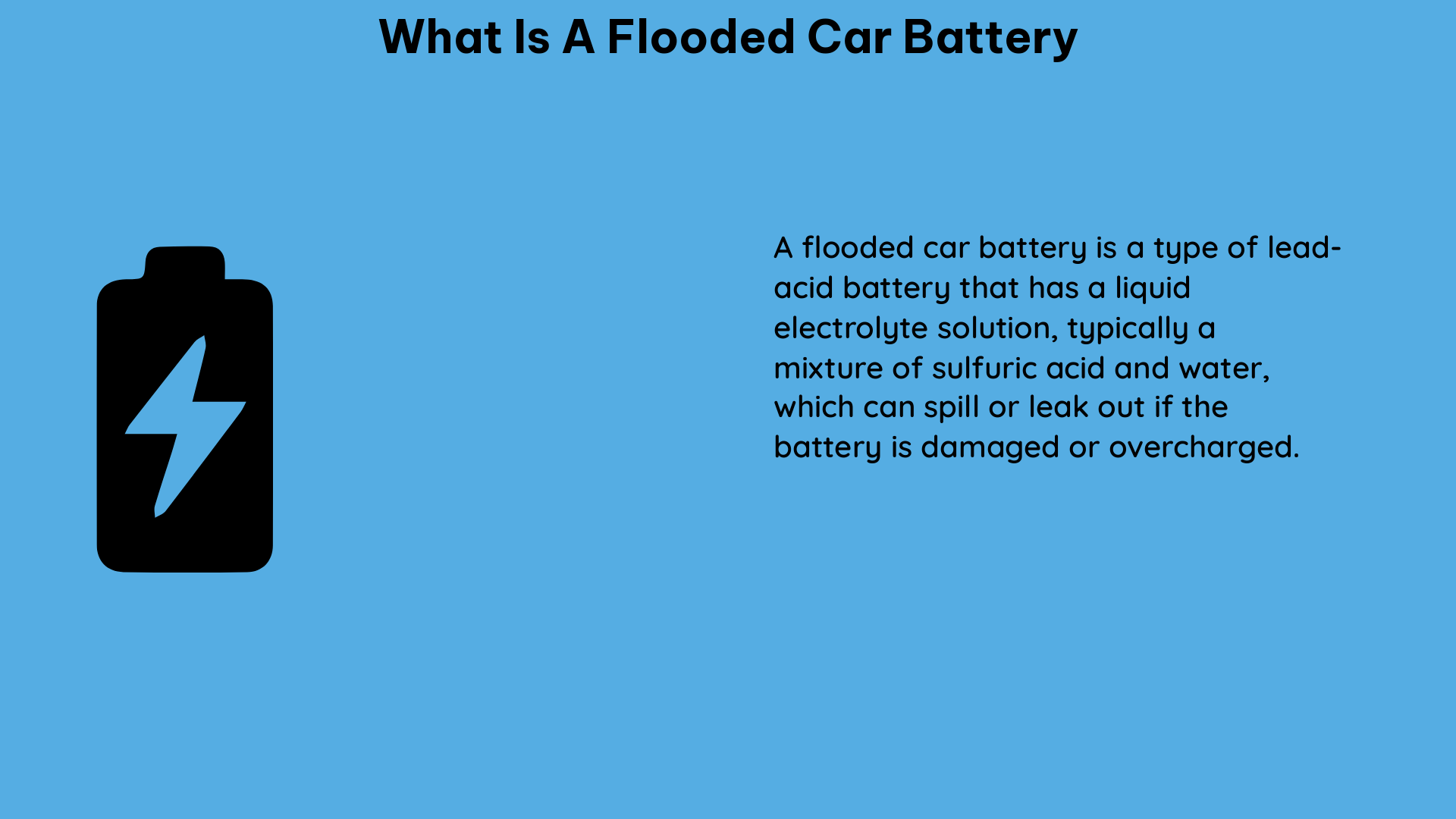 what is a flooded car battery