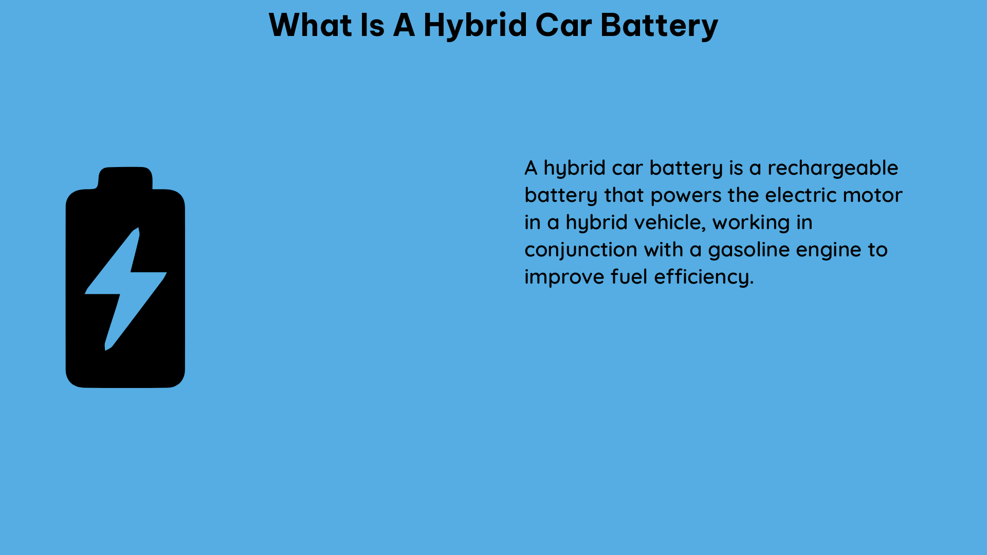 what is a hybrid car battery 1