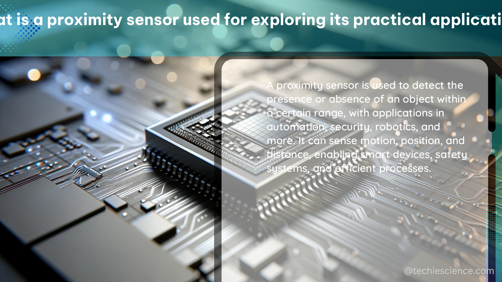 what is a proximity sensor used for exploring its practical applications