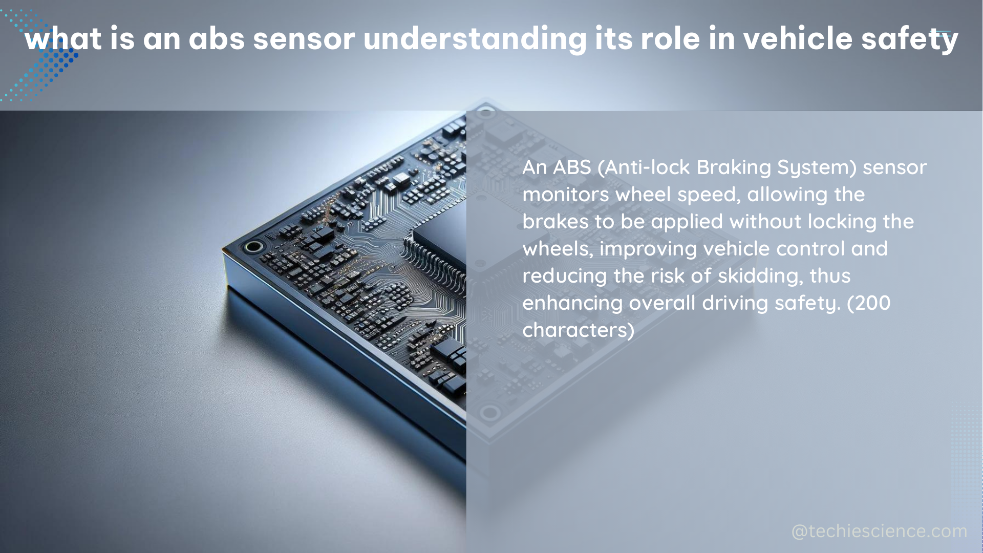 what is an abs sensor understanding its role in vehicle safety