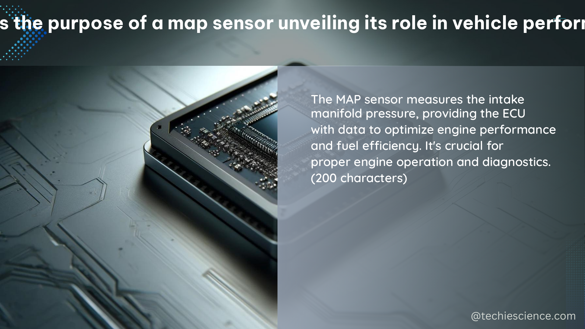 what is the purpose of a map sensor unveiling its role in vehicle performance