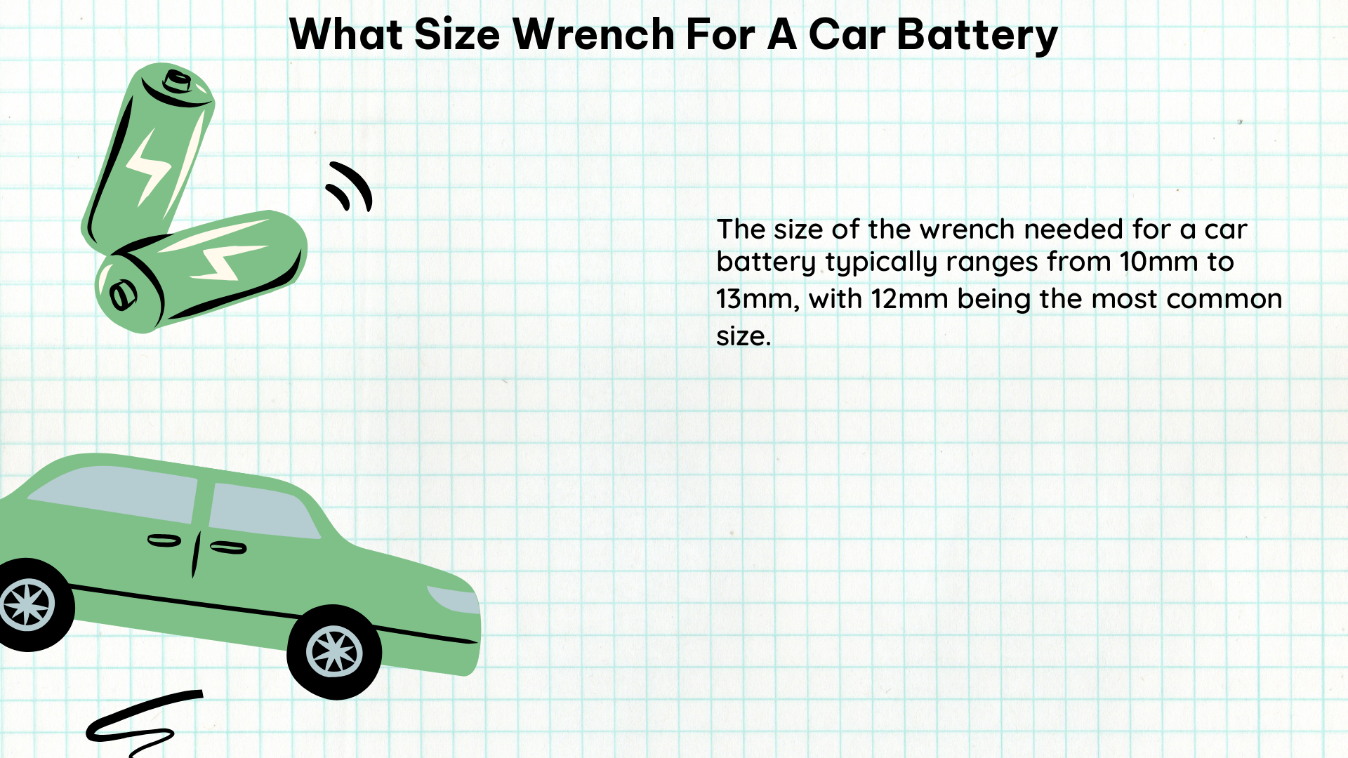 what size wrench for a car battery