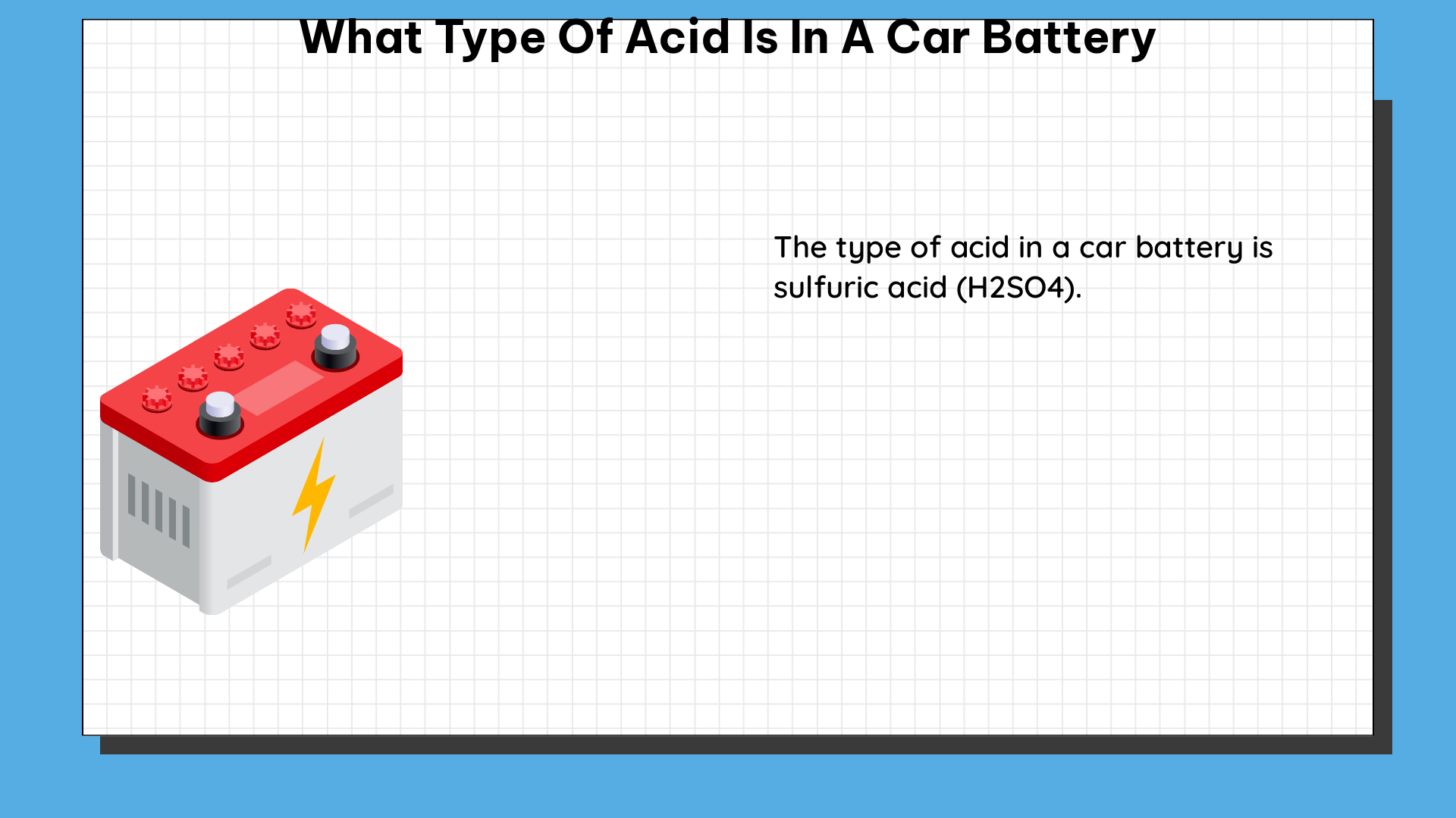 what type of acid is in a car battery