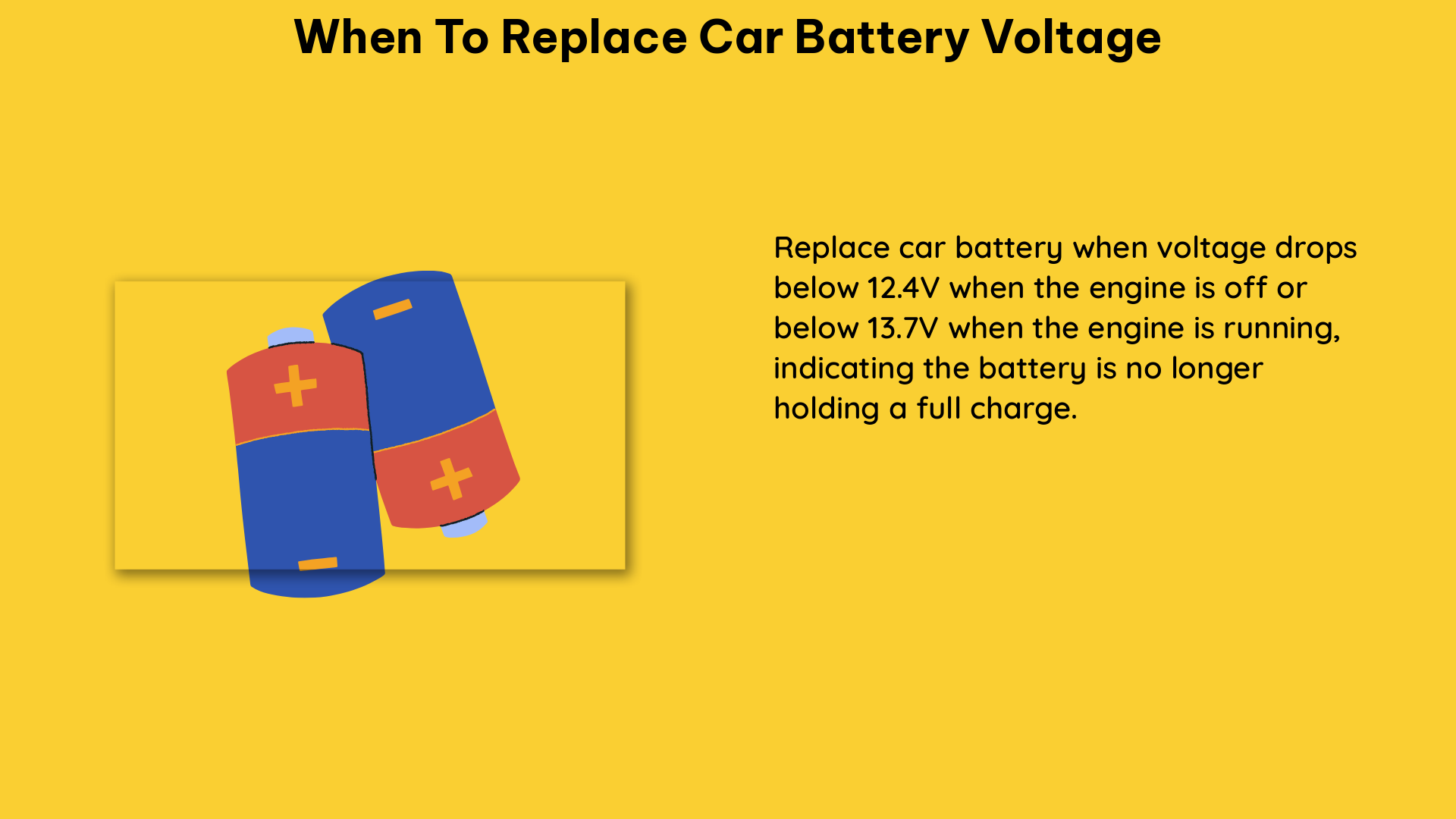 when to replace car battery voltage