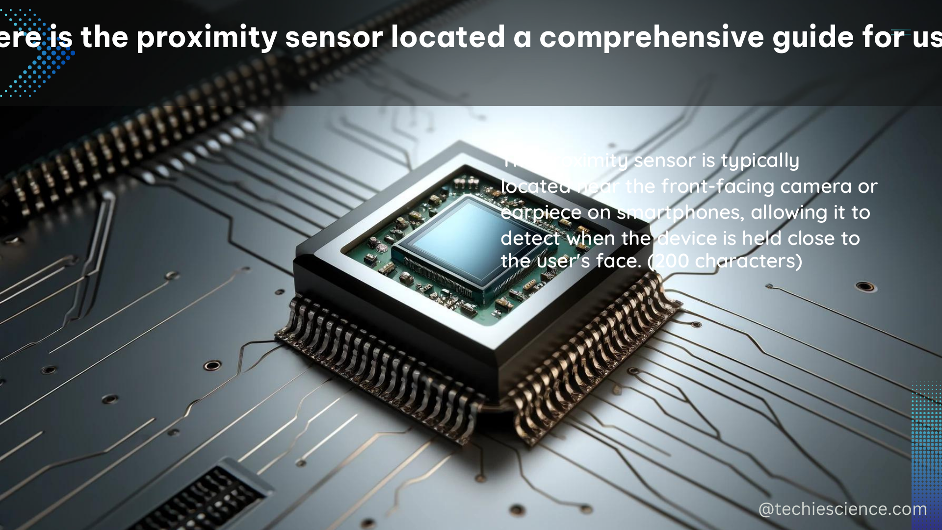 where is the proximity sensor located a comprehensive guide for users