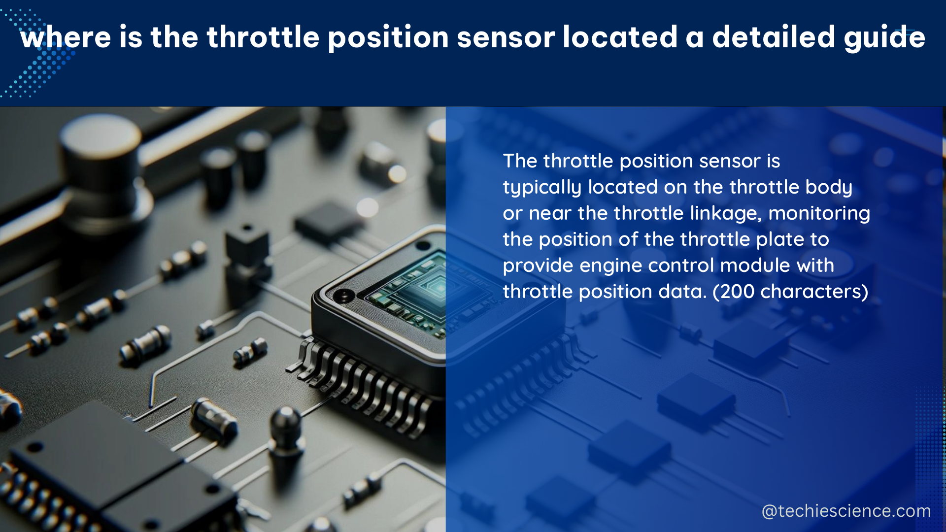 where is the throttle position sensor located a detailed guide