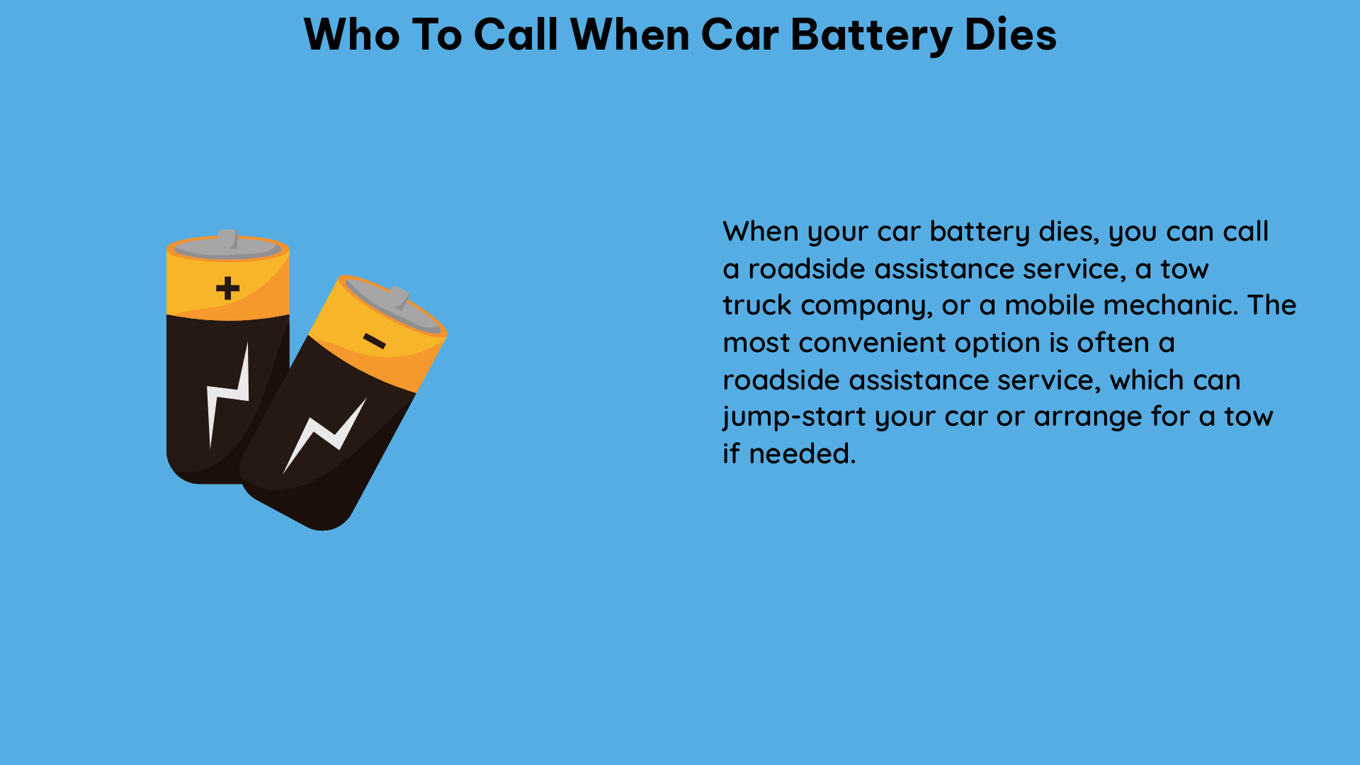 who to call when car battery dies