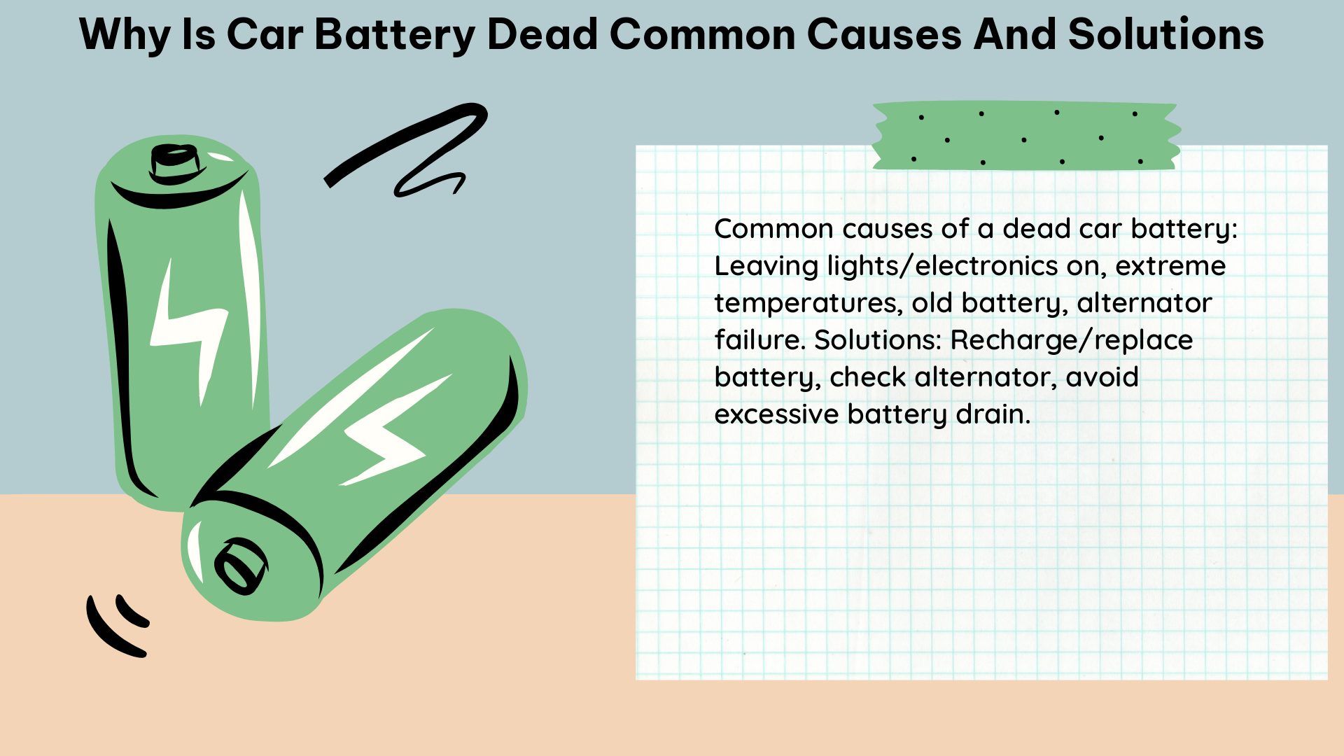 why is car battery dead common causes and solutions