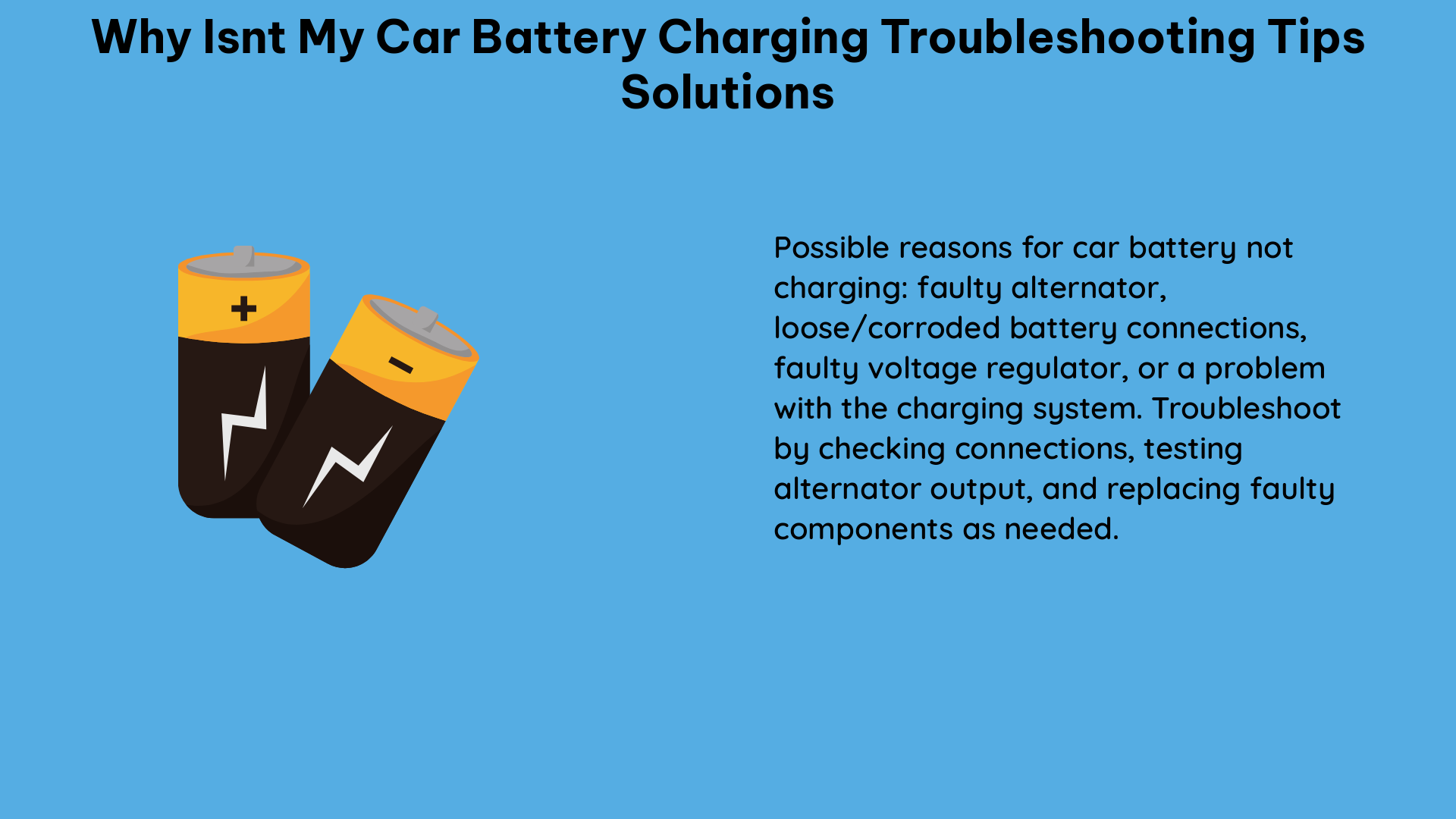 why isnt my car battery charging troubleshooting tips solutions