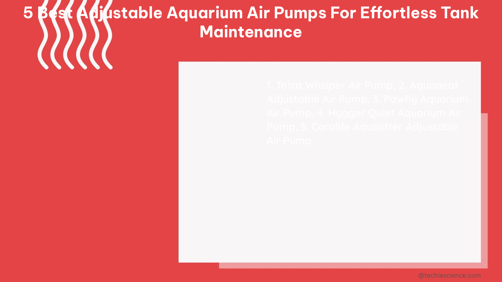 5 best adjustable aquarium air pumps for effortless tank maintenance