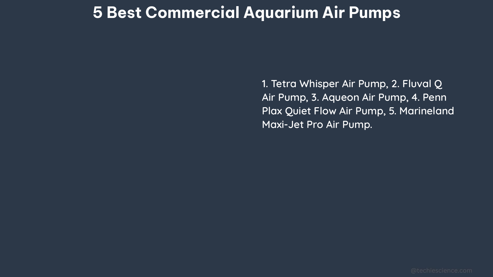 5 best commercial aquarium air pumps