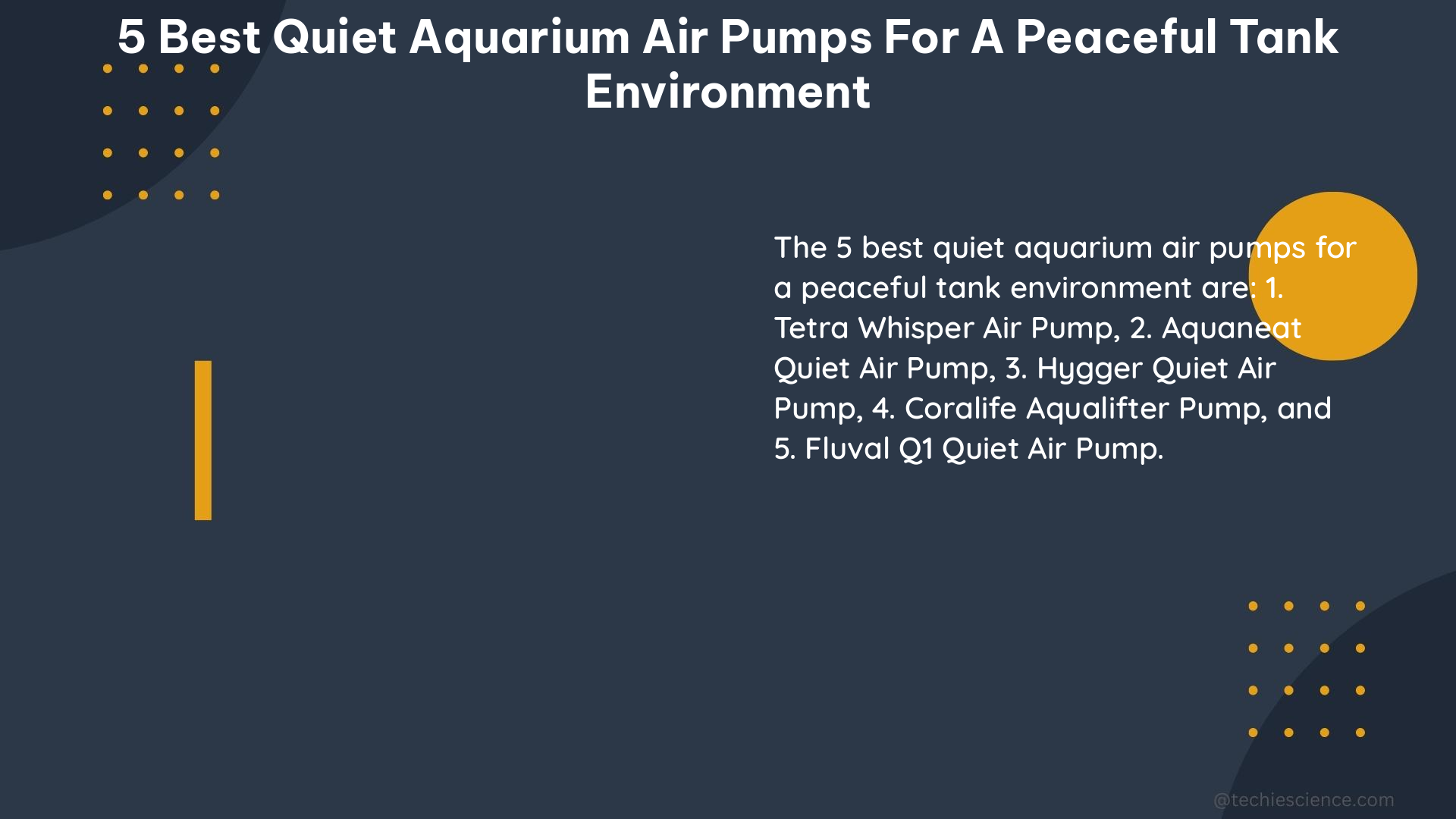 5 best quiet aquarium air pumps for a peaceful tank environment