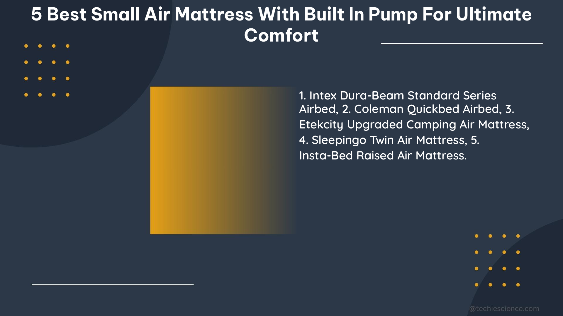 5 best small air mattress with built in pump for ultimate comfort