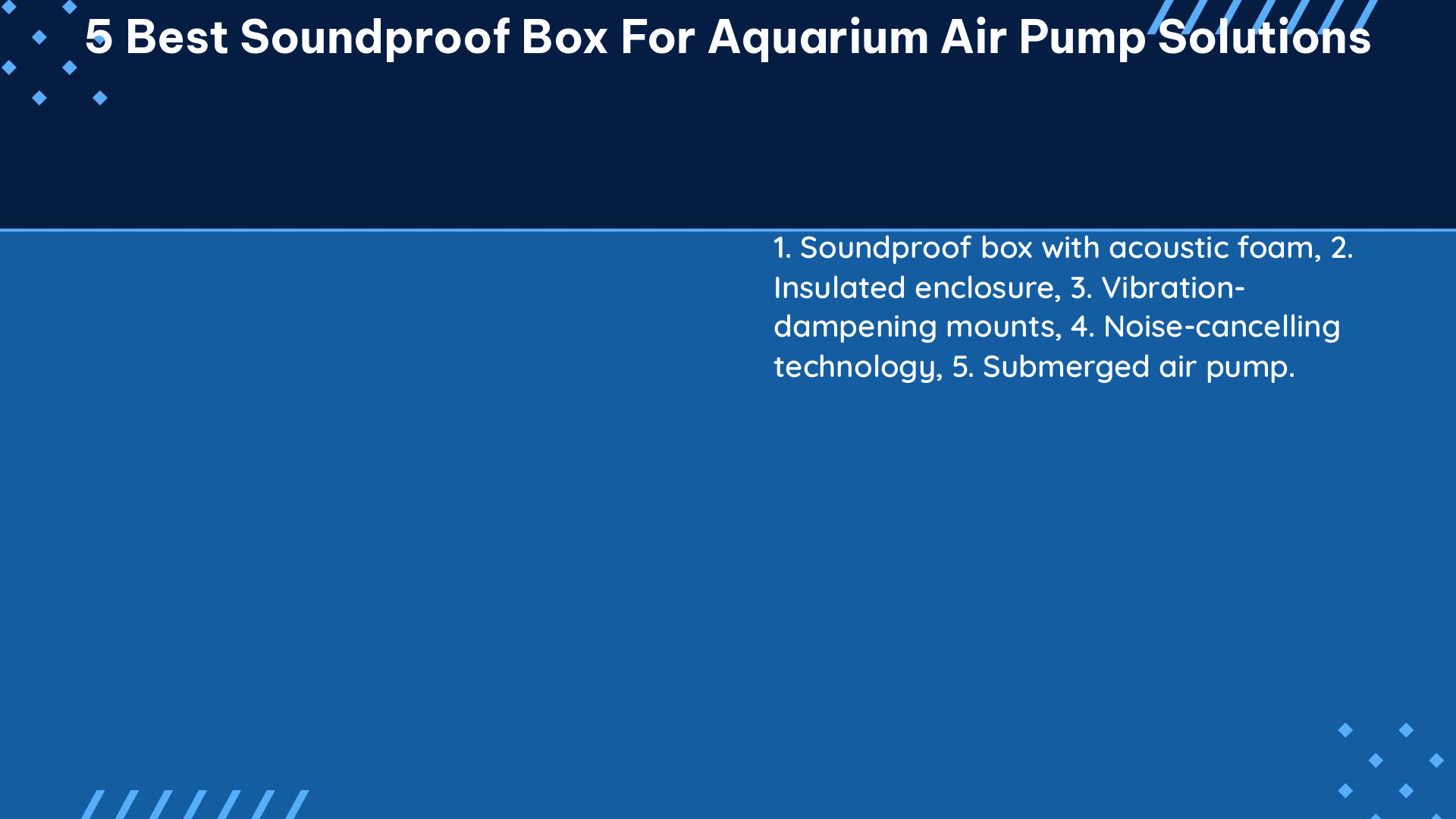 5 best soundproof box for aquarium air pump solutions