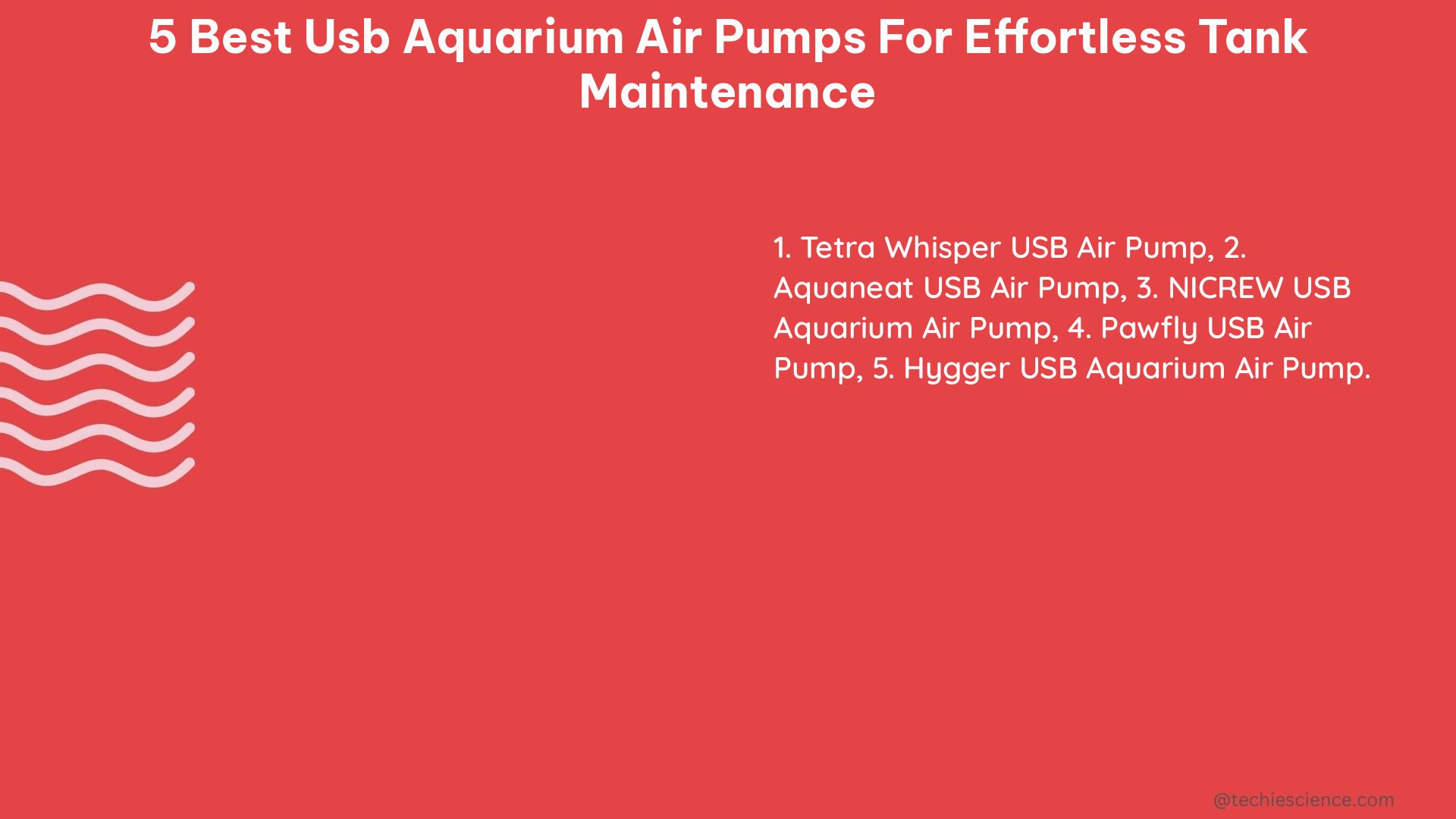 5 best usb aquarium air pumps for effortless tank maintenance