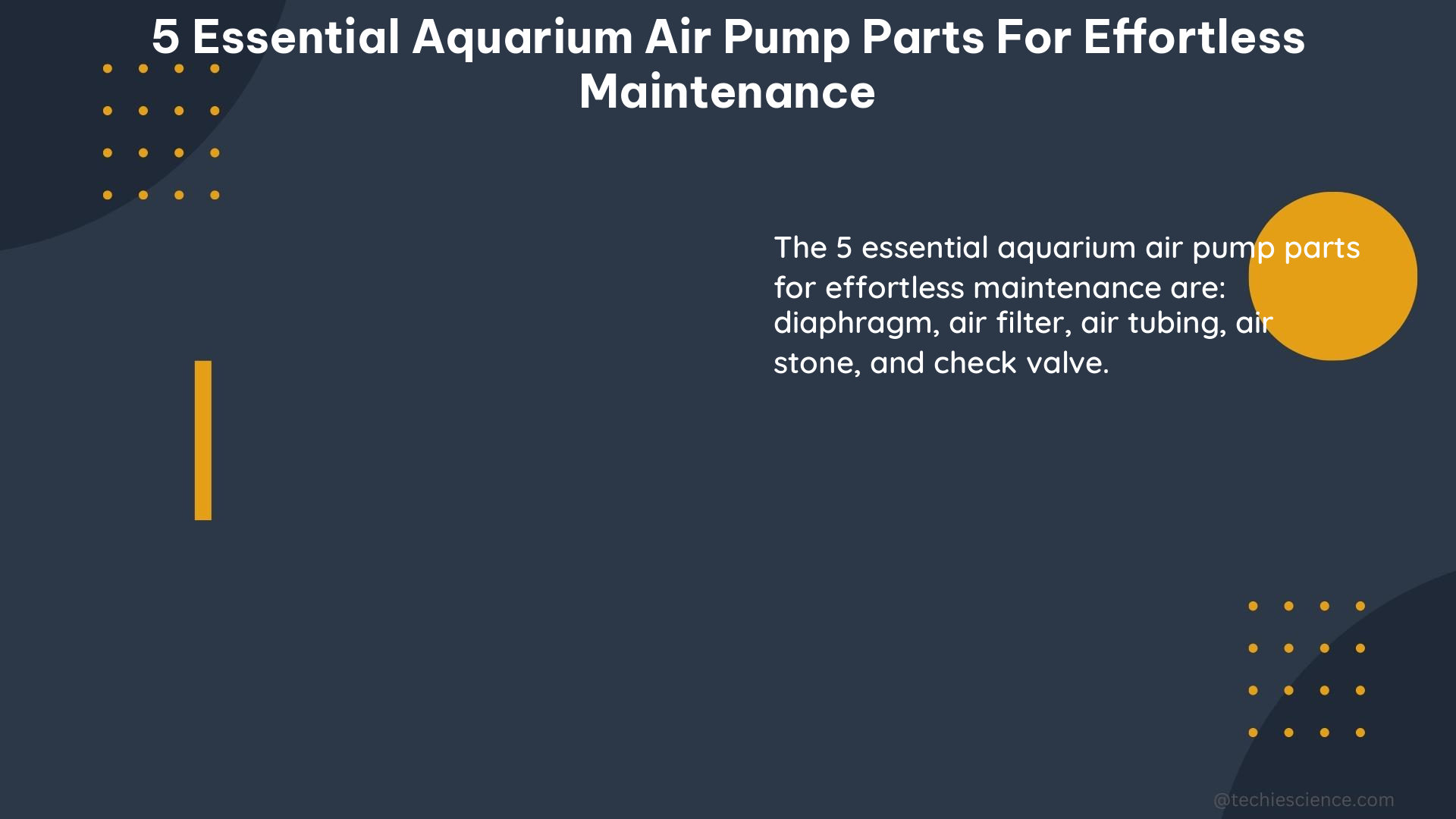 5 essential aquarium air pump parts for effortless maintenance