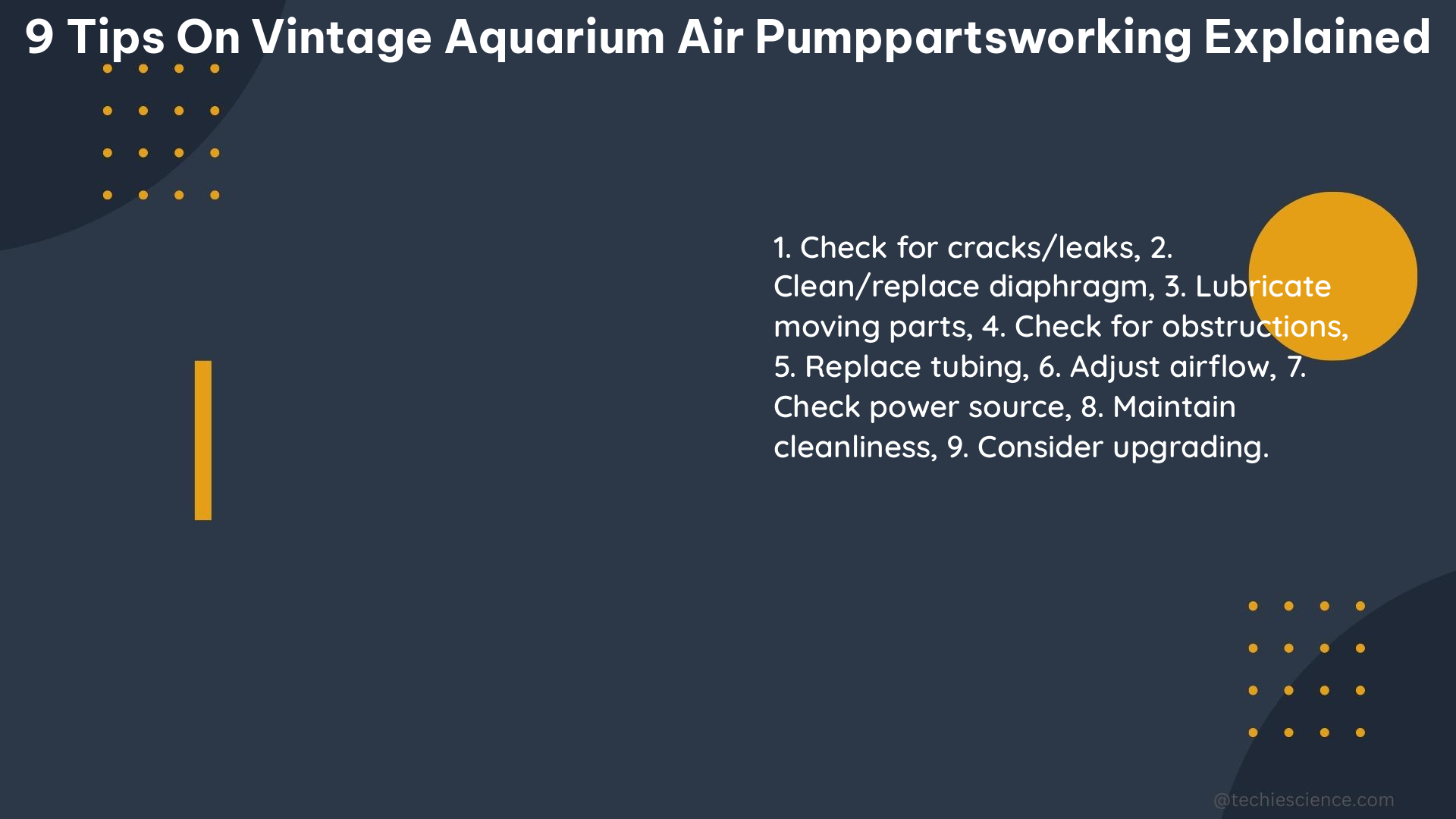 9 tips on vintage aquarium air pumppartsworking