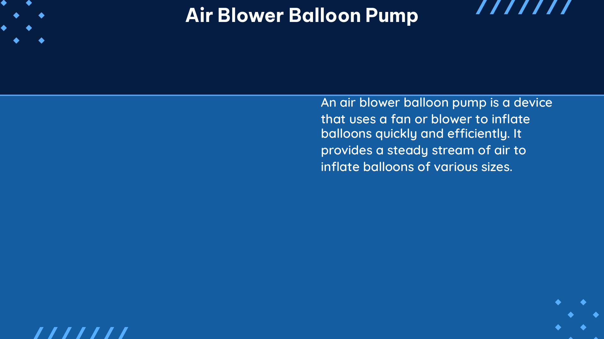 air blower balloon pump