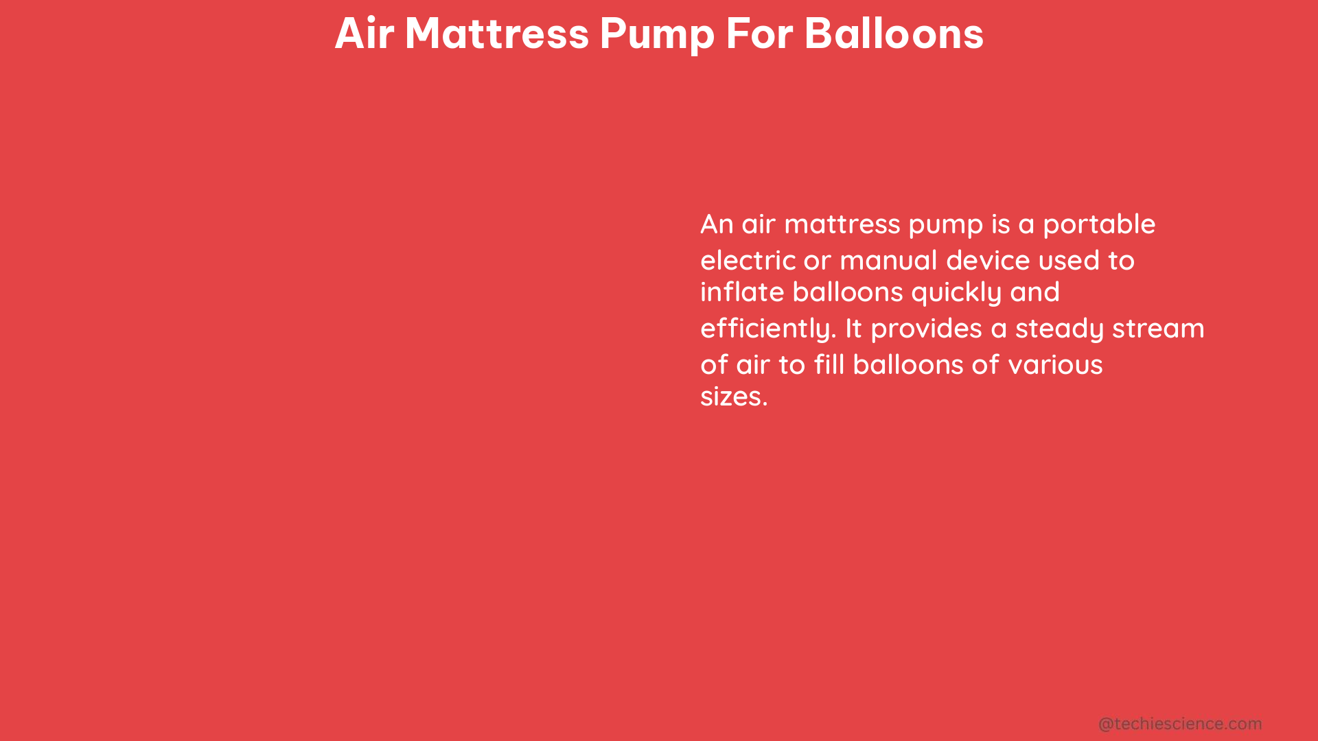 air mattress pump for balloons