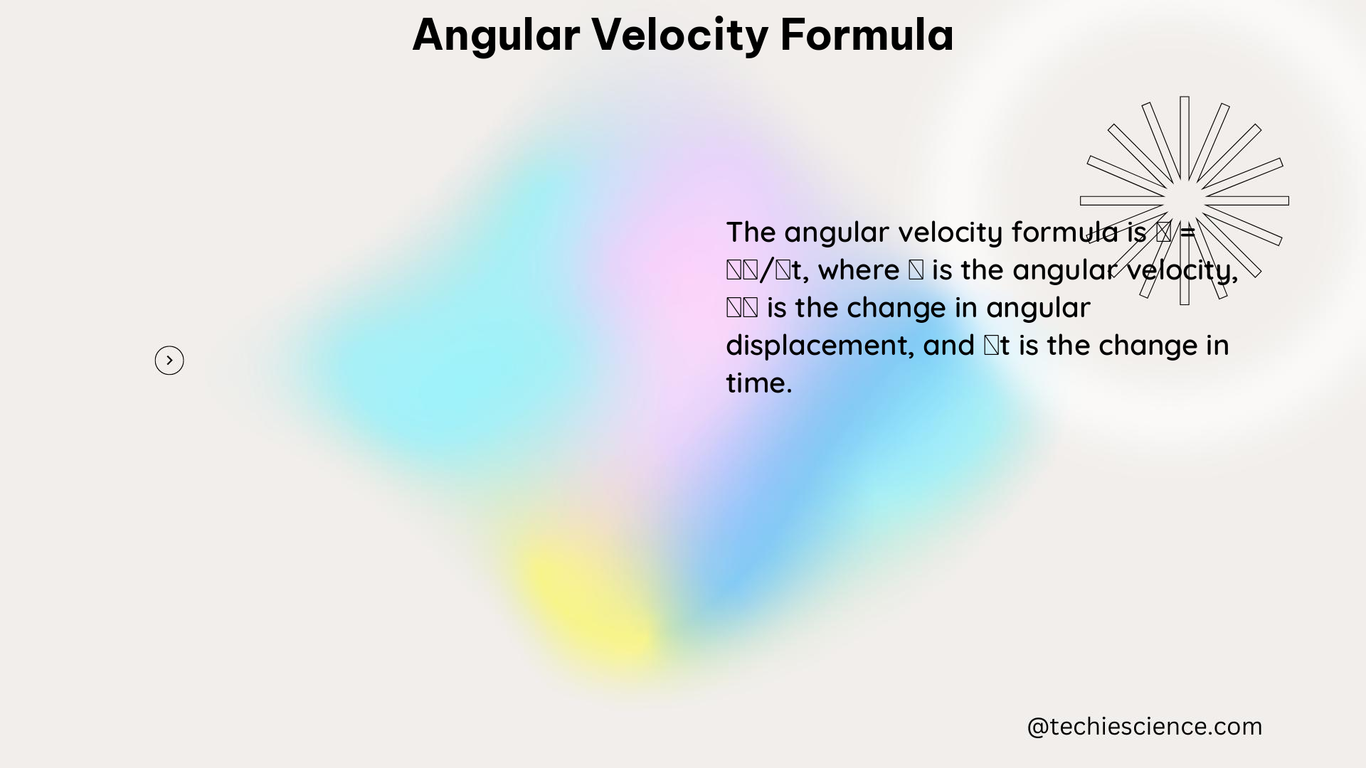 angular velocity formula