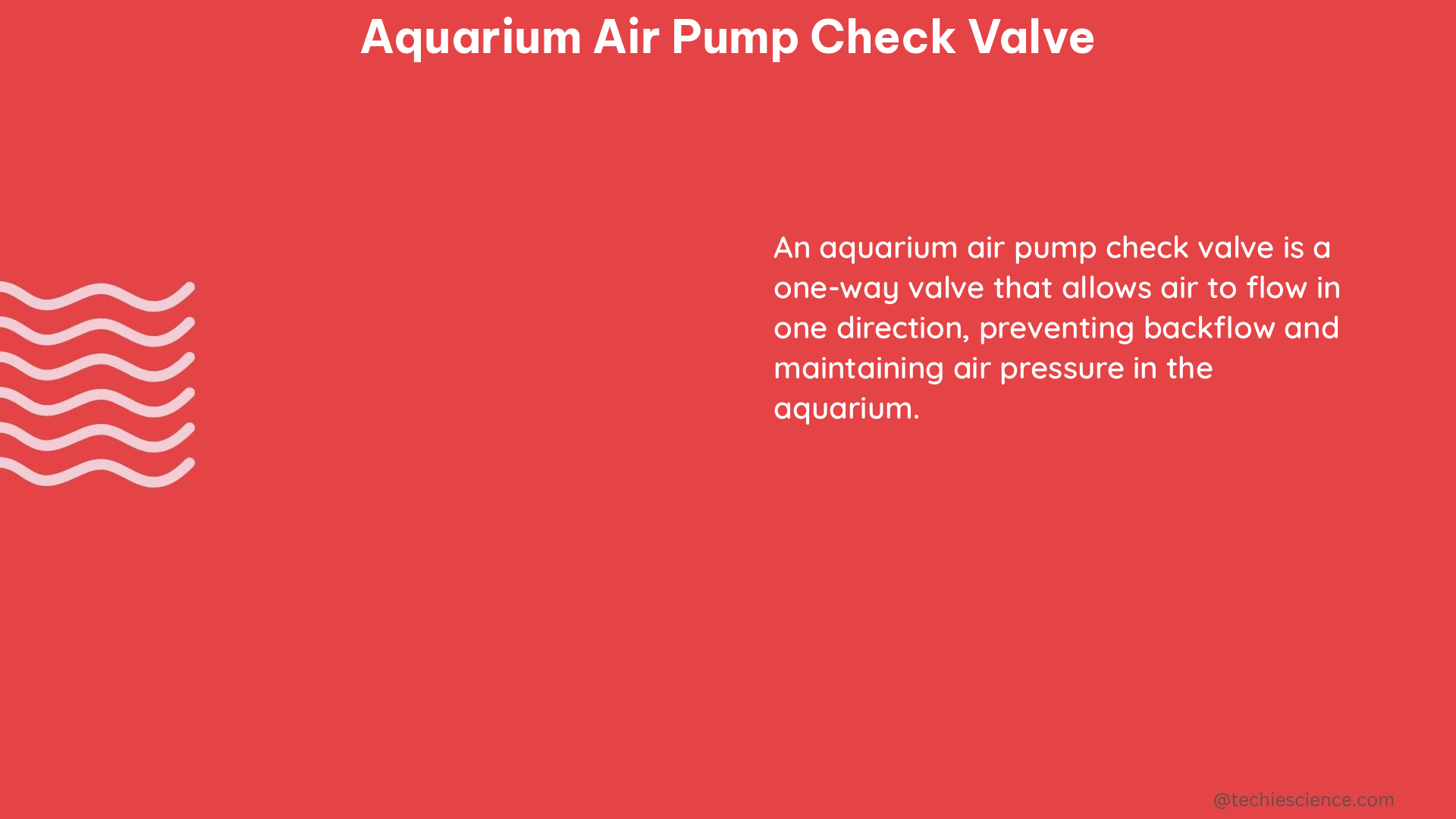 aquarium air pump check valve