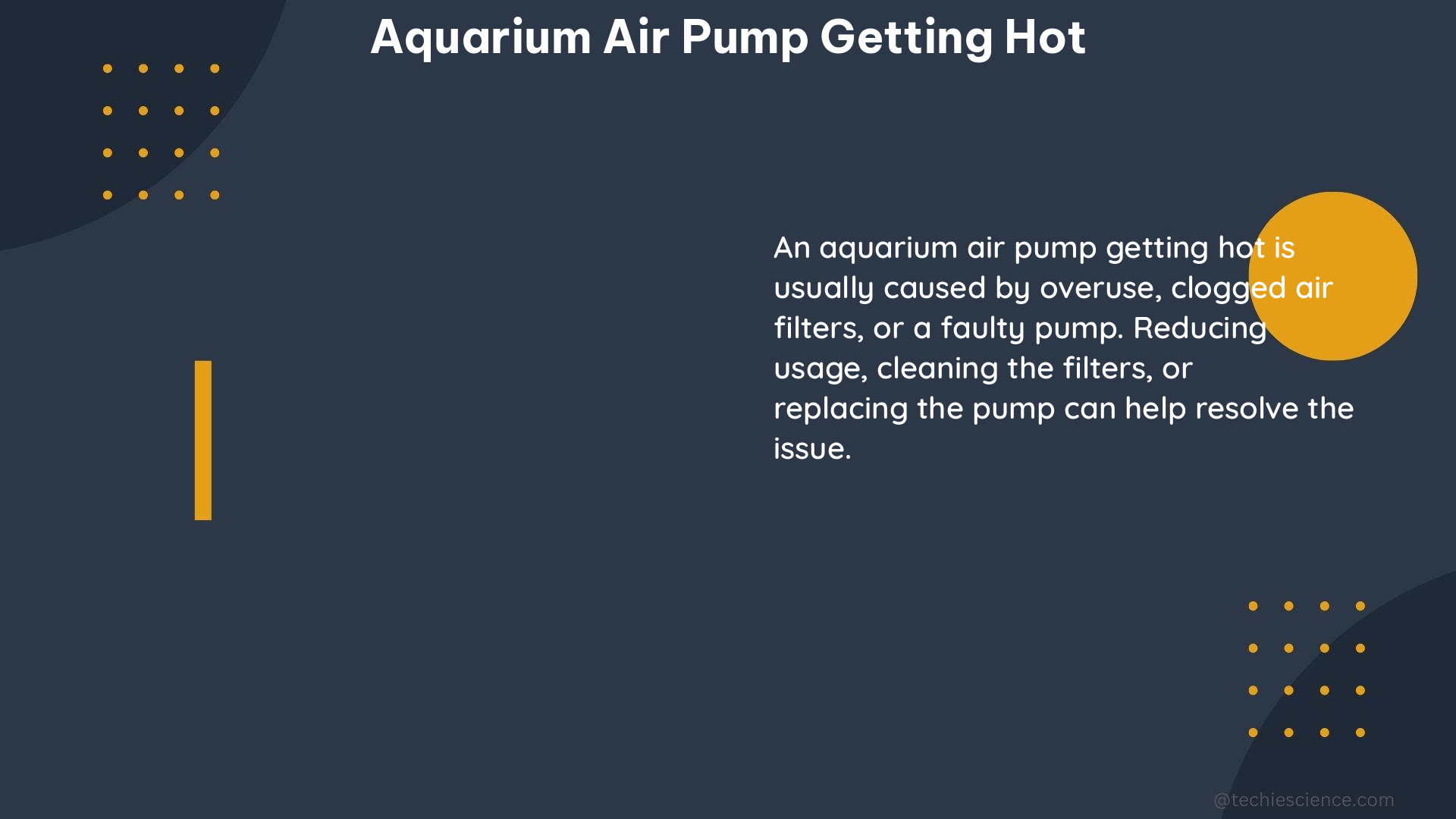 aquarium air pump getting hot