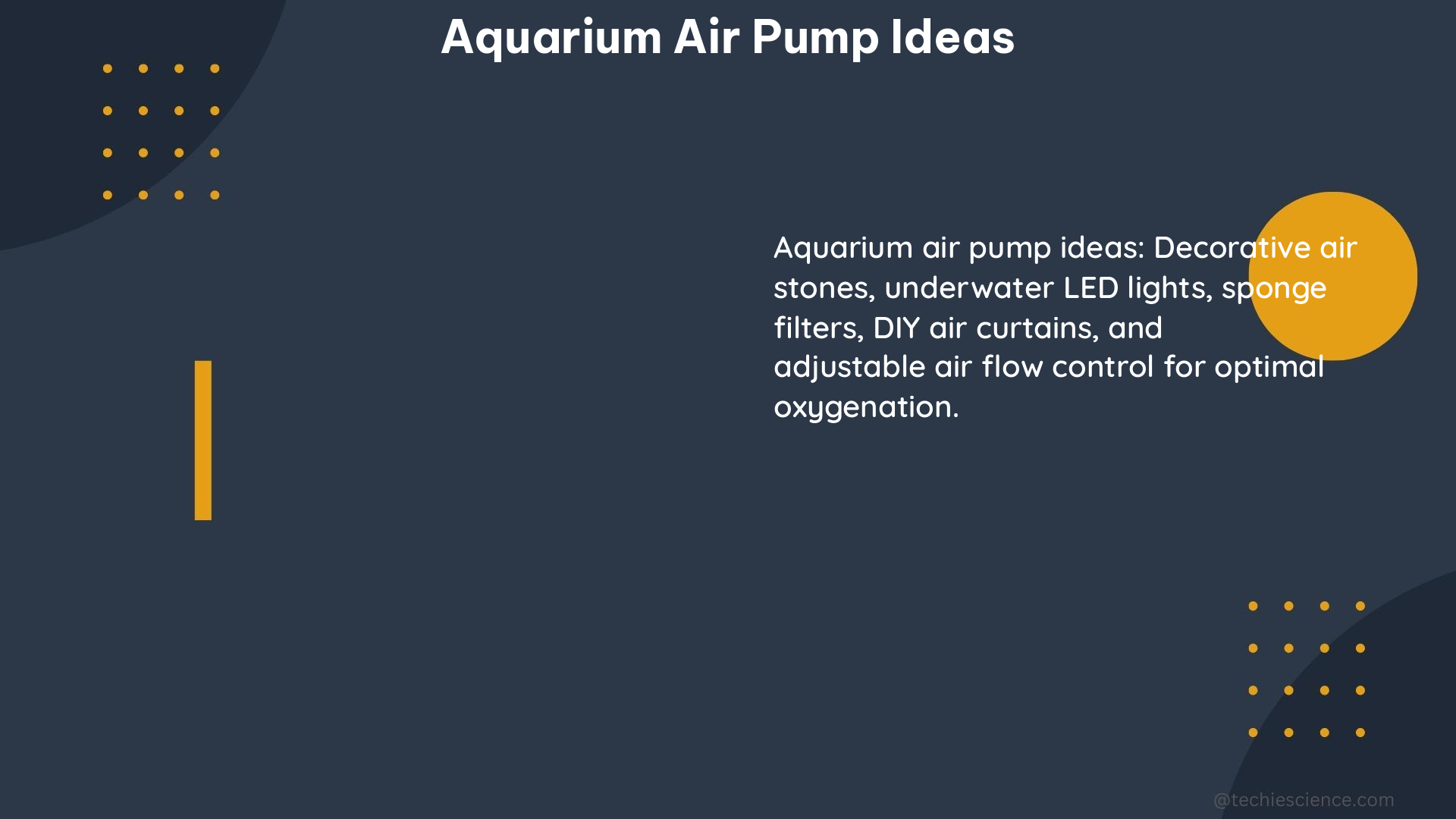 aquarium air pump ideas