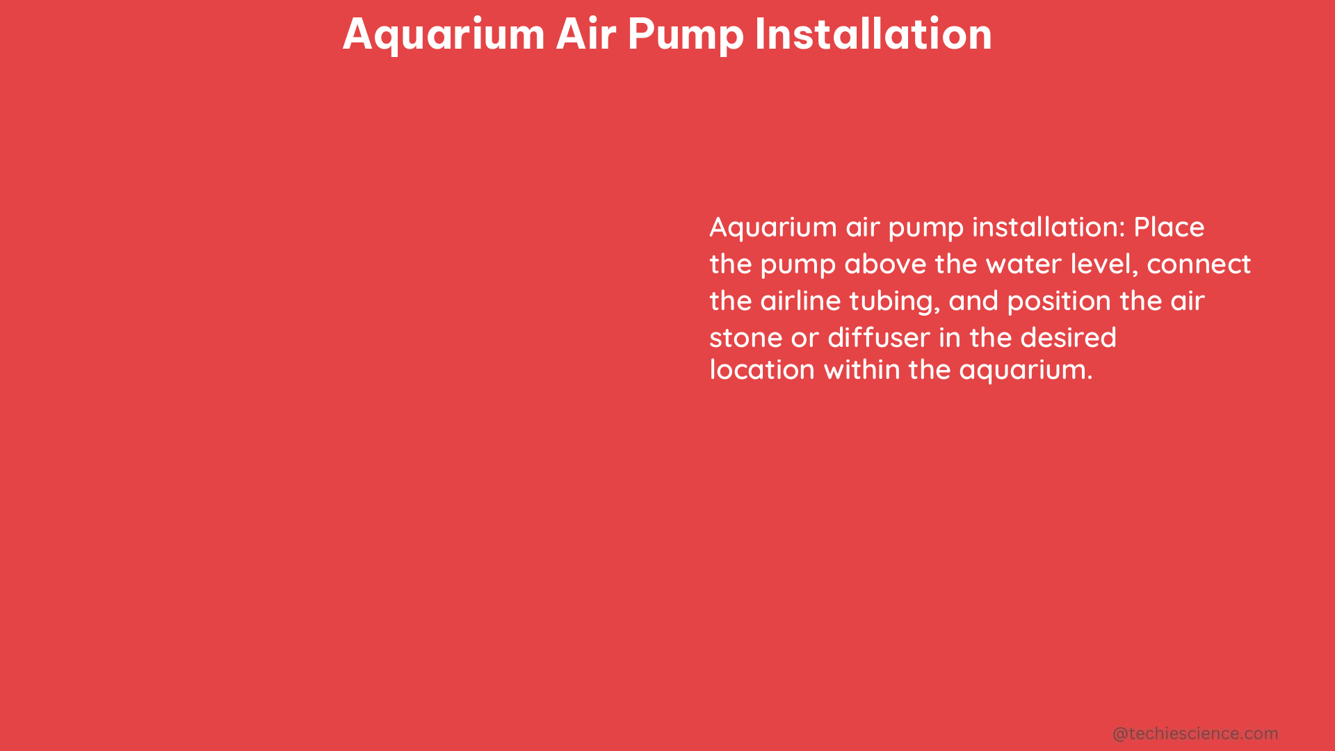 aquarium air pump installation