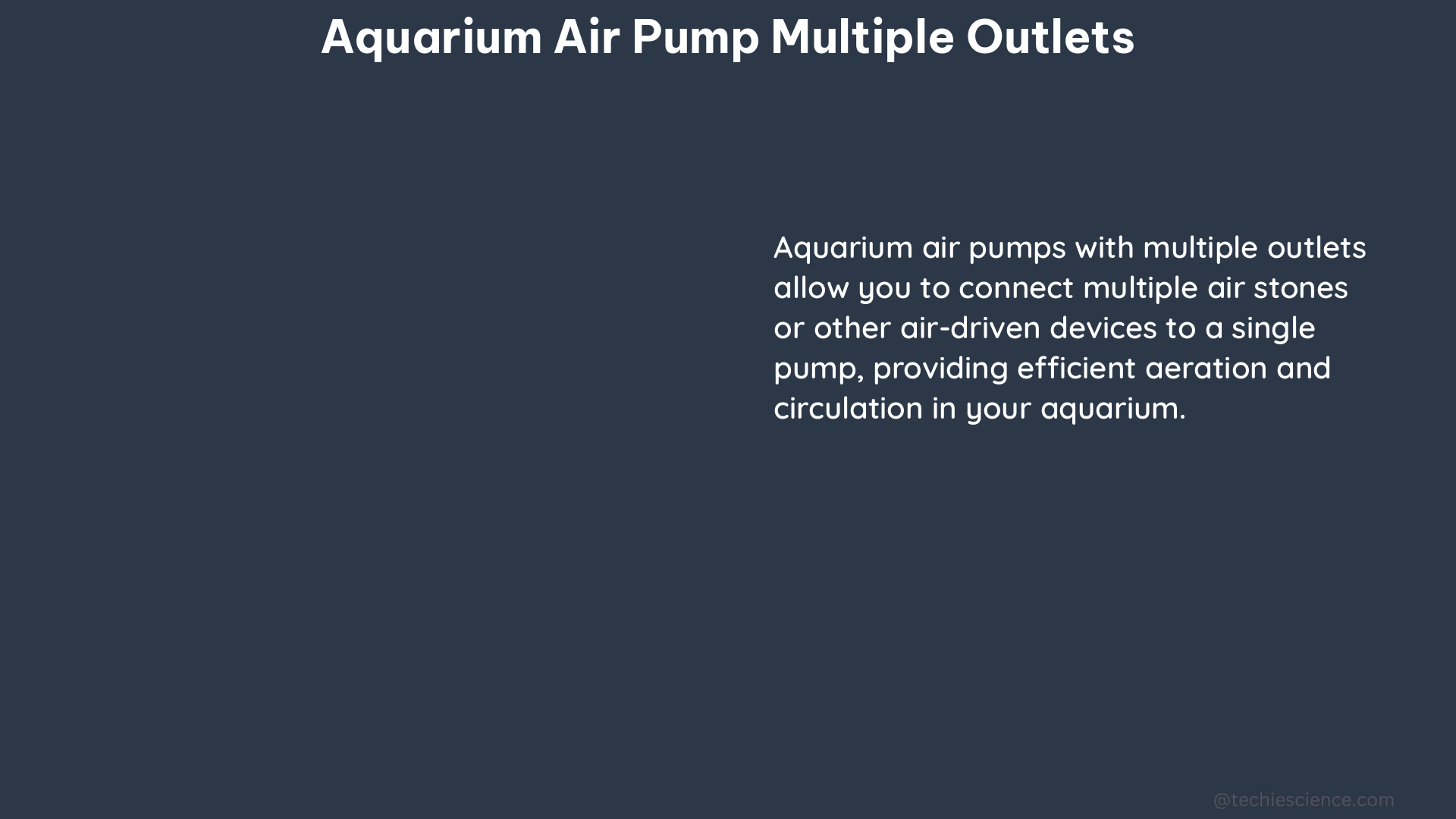 aquarium air pump multiple outlets