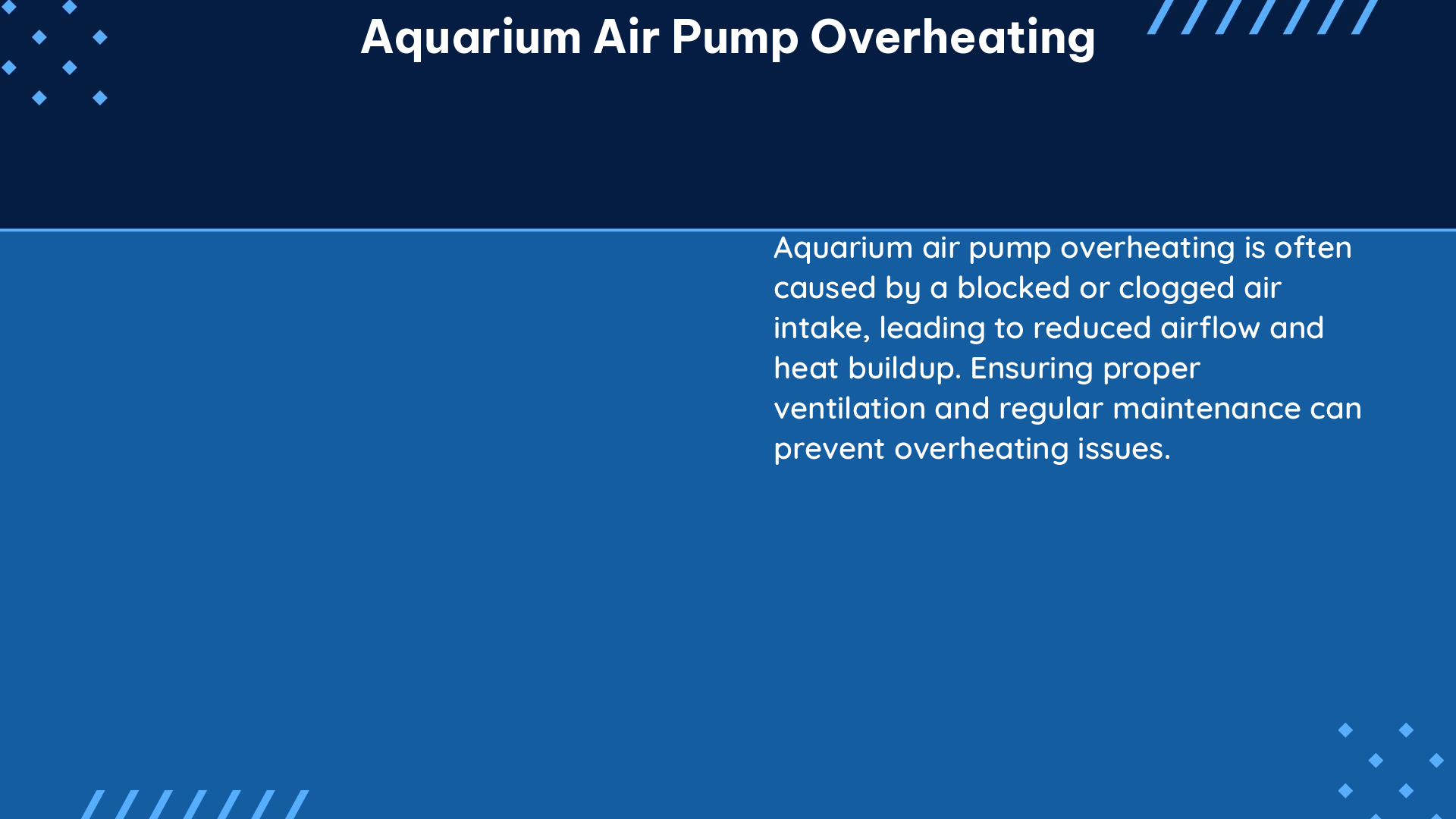 aquarium air pump overheating