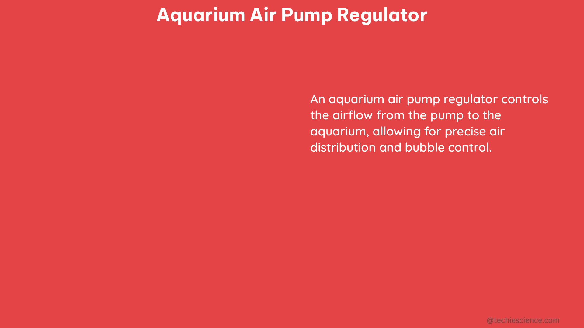 aquarium air pump regulator