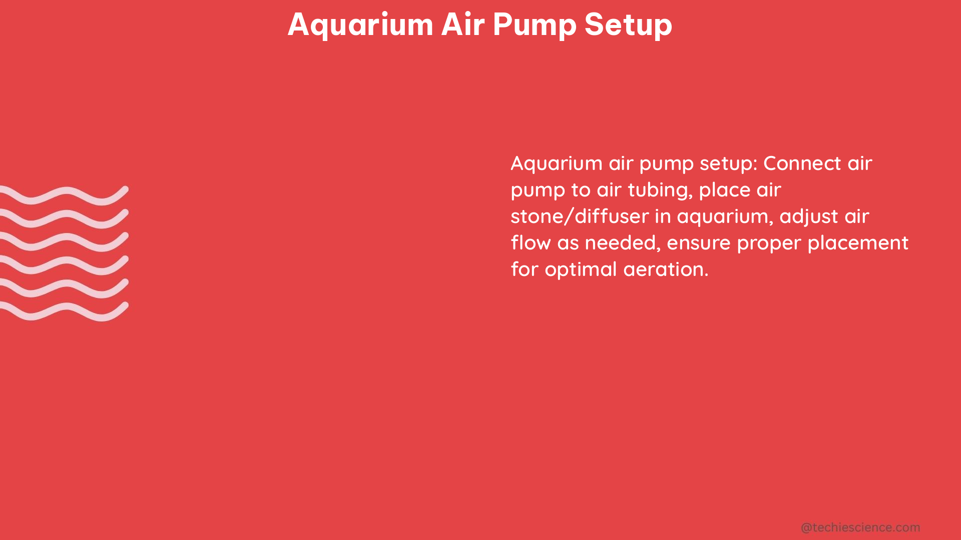 aquarium air pump setup