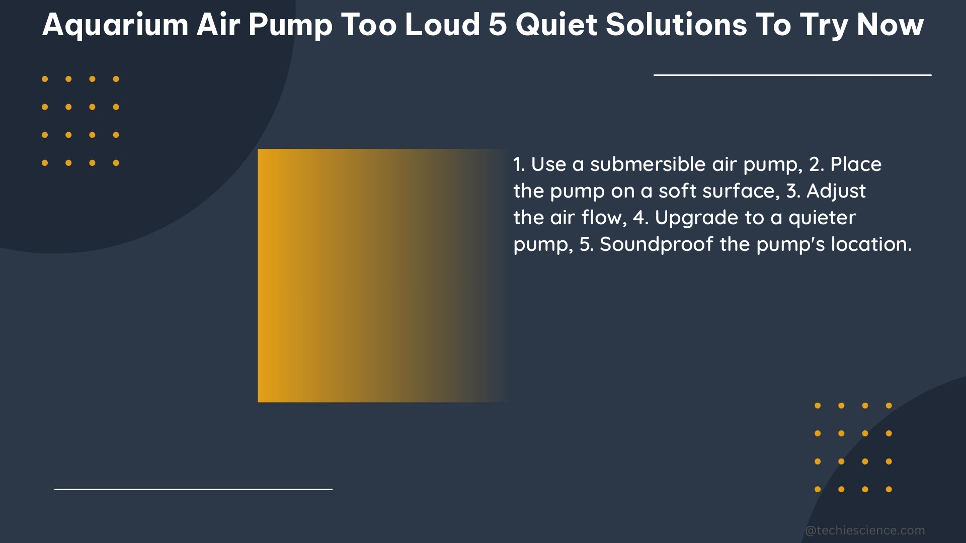 aquarium air pump too loud 5 quiet solutions to try now