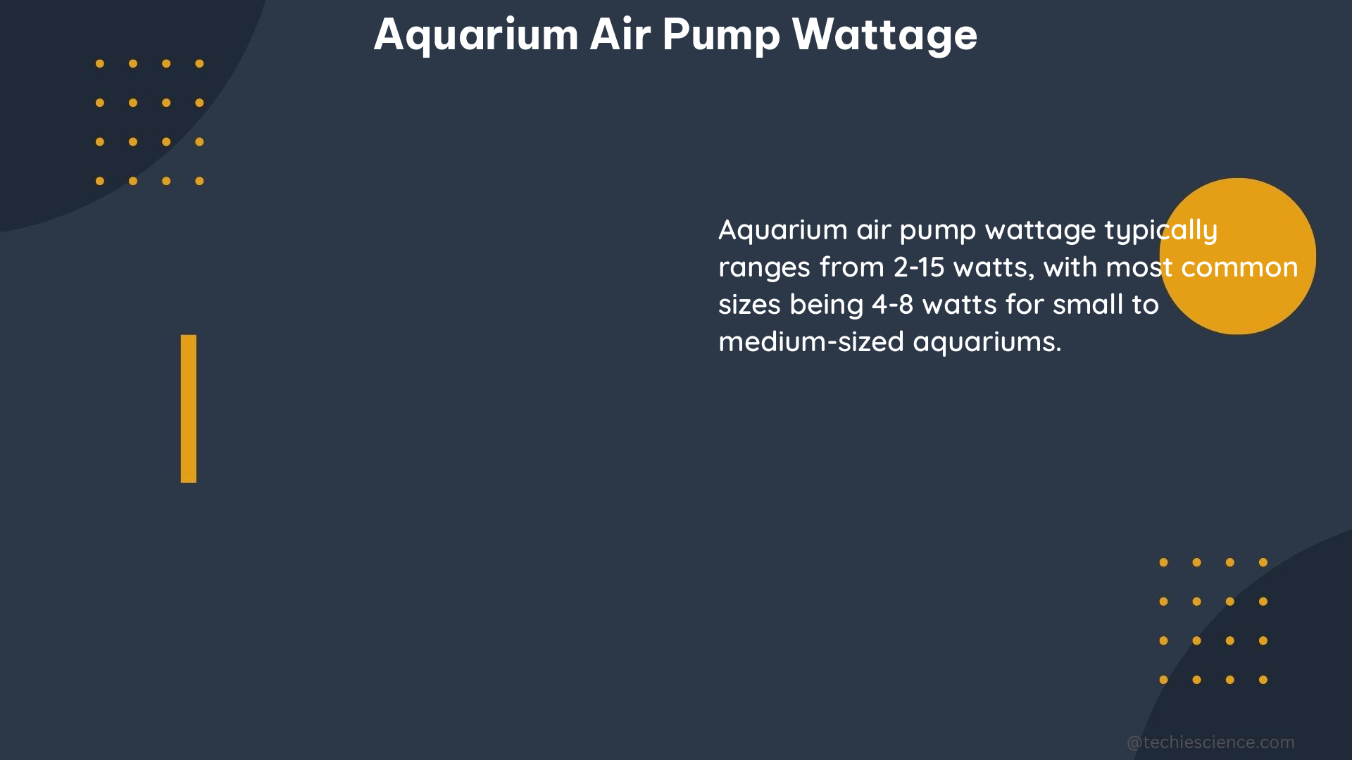 aquarium air pump wattage