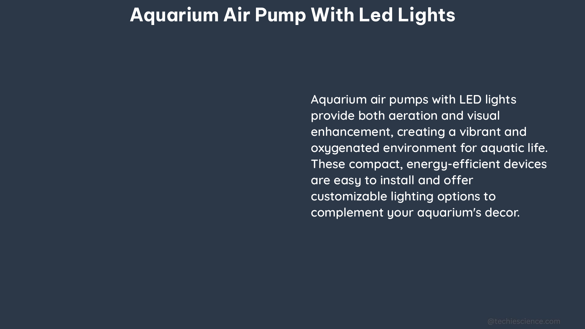 aquarium air pump with led lights