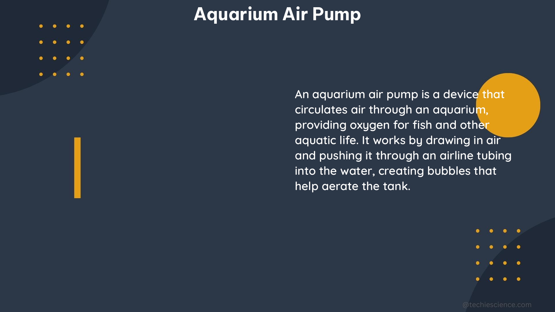 aquarium air pump