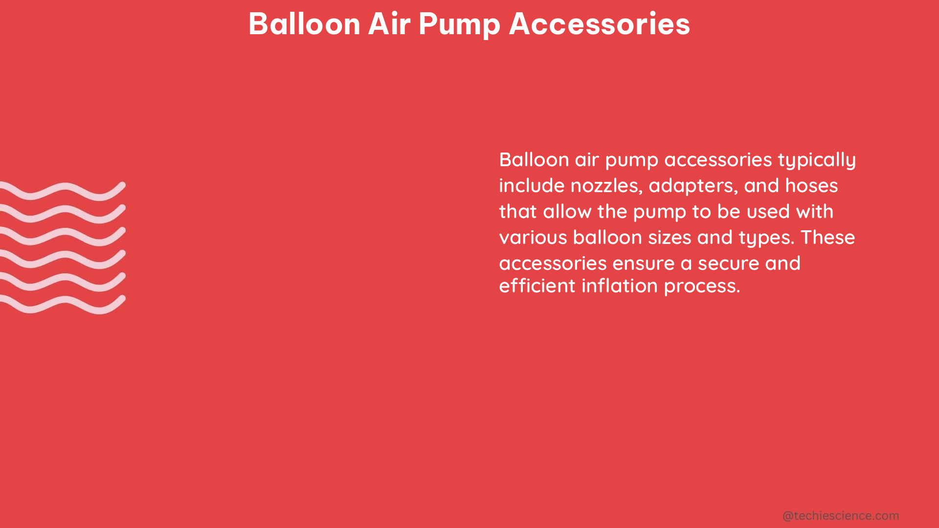 balloon air pump accessories