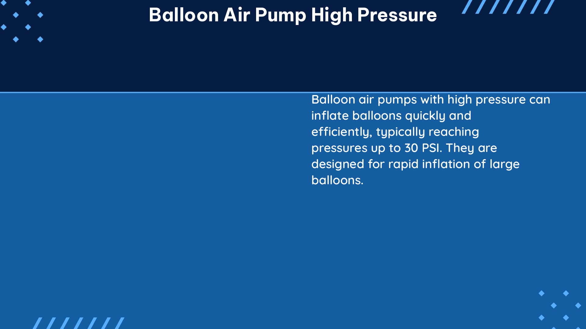 balloon air pump high pressure