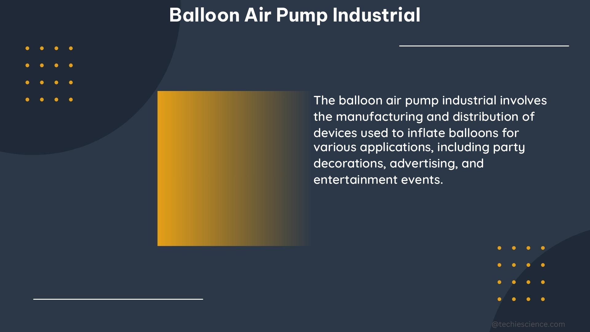 balloon air pump industrial