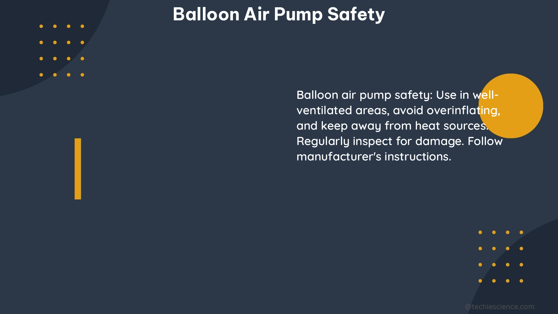 balloon air pump safety