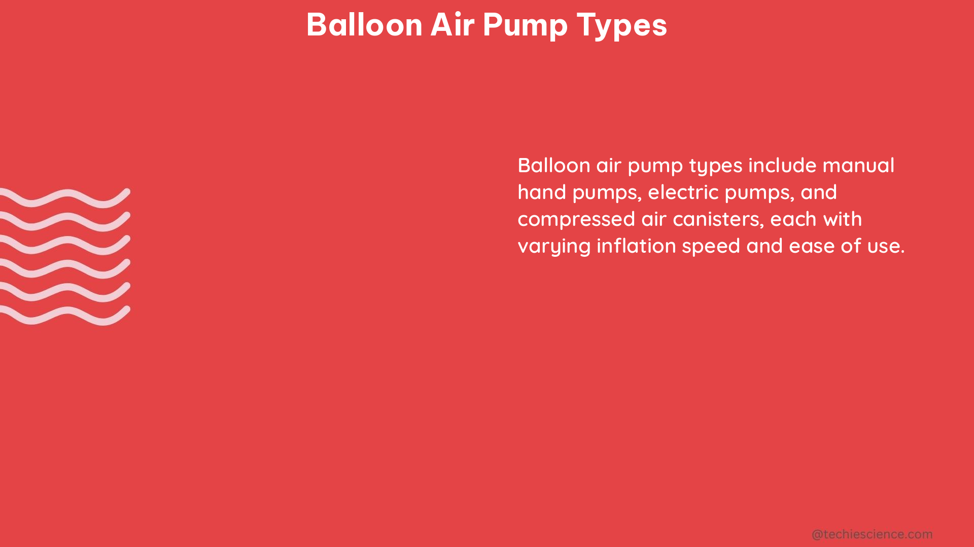 balloon air pump types