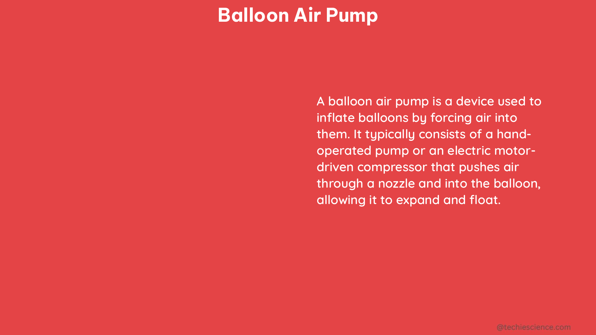 balloon air pump