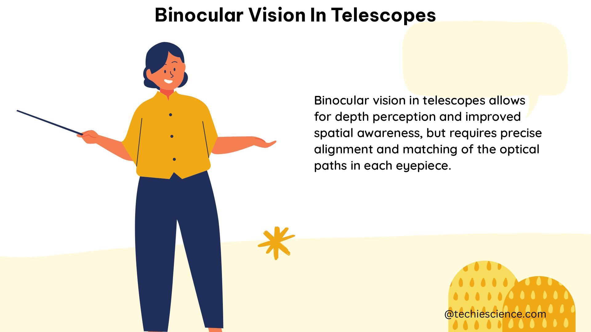 binocular vision in telescopes