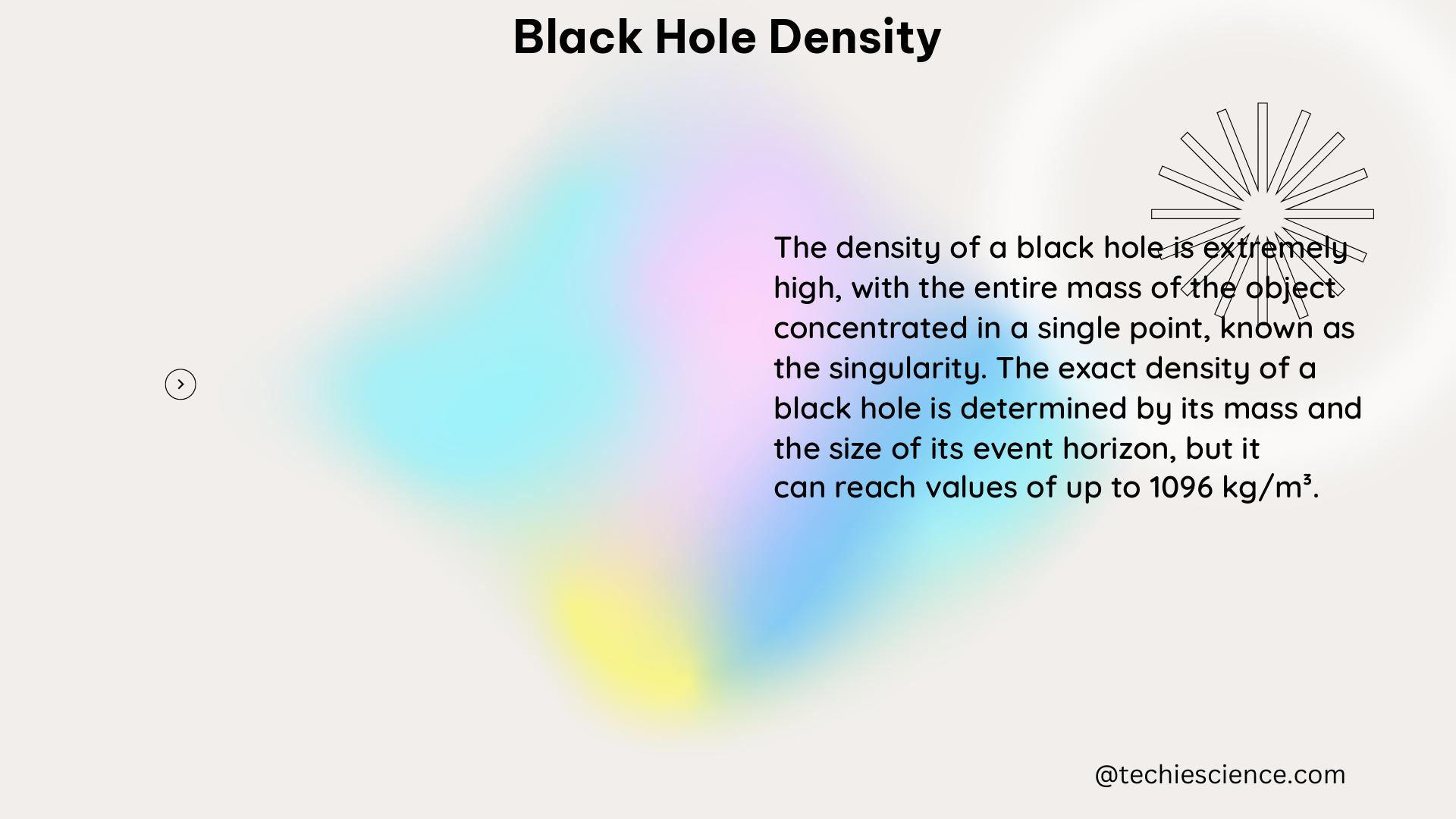 black hole density