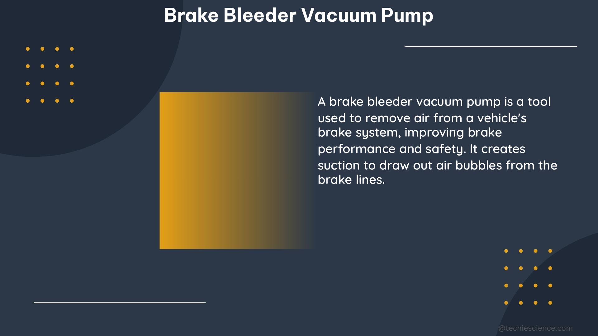 brake bleeder vacuum pump