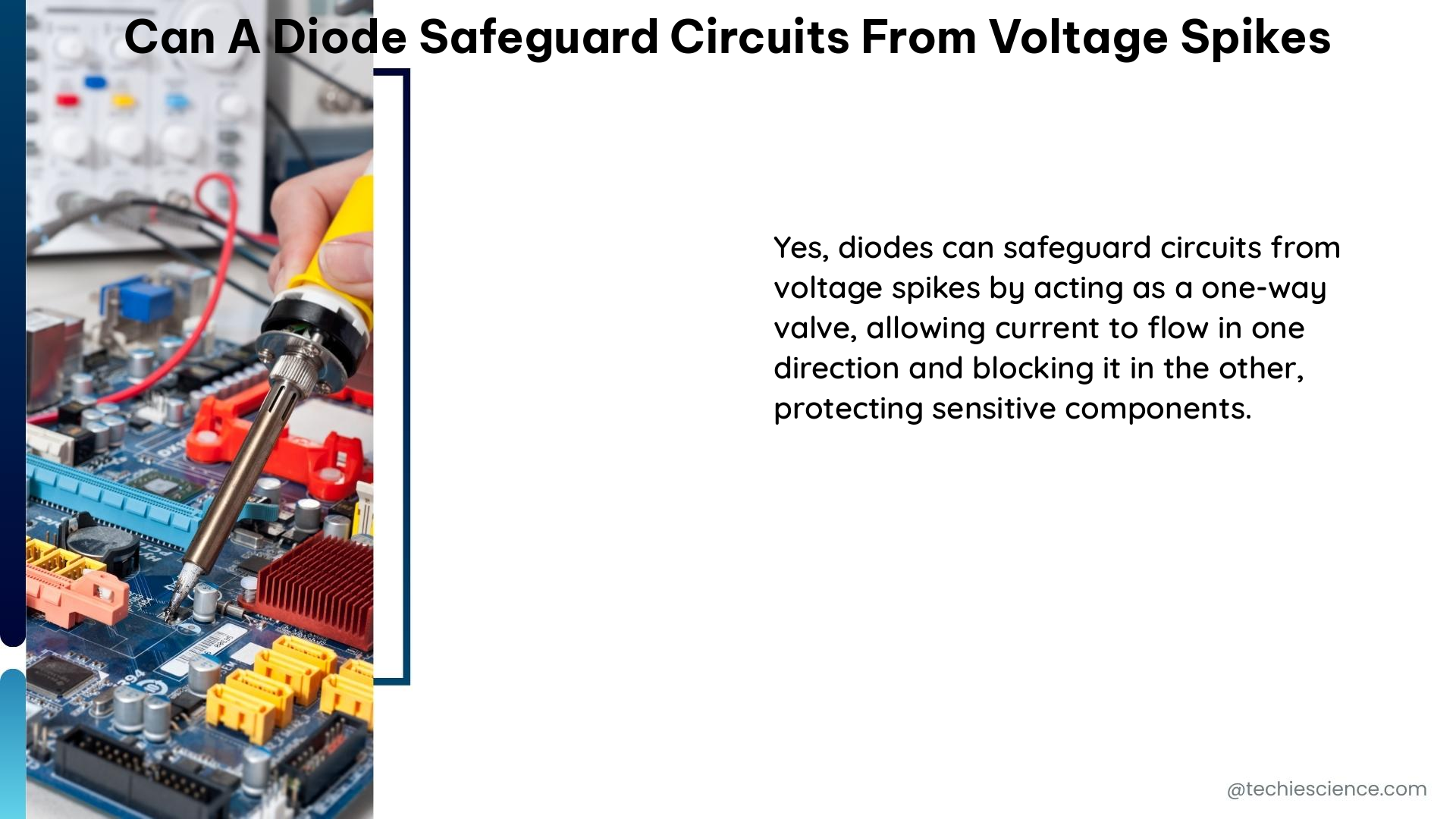 can a diode safeguard circuits from voltage spikes