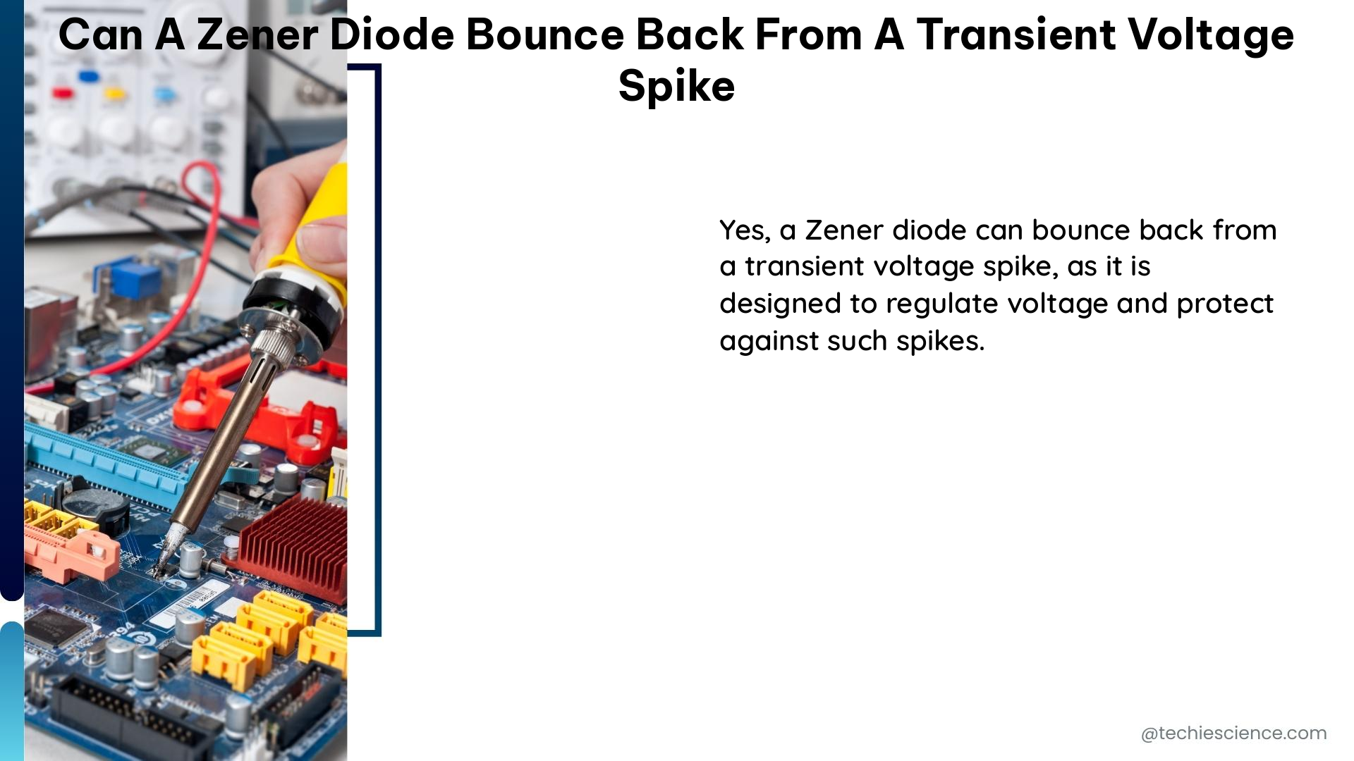 can a zener diode bounce back from a transient voltage spike